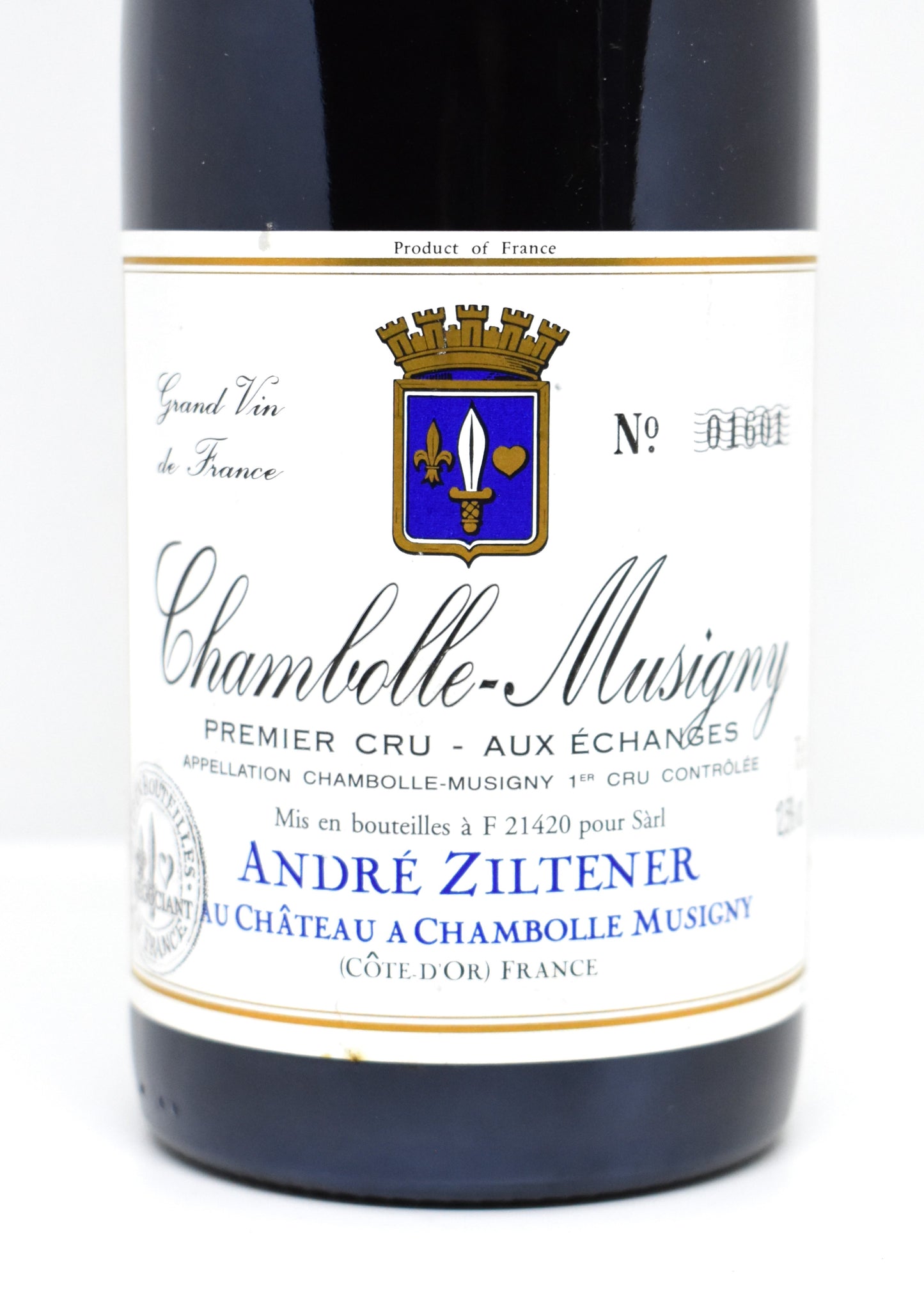 Lot de 6 bouteilles André Ziltener Chambolle-Musigny 1999