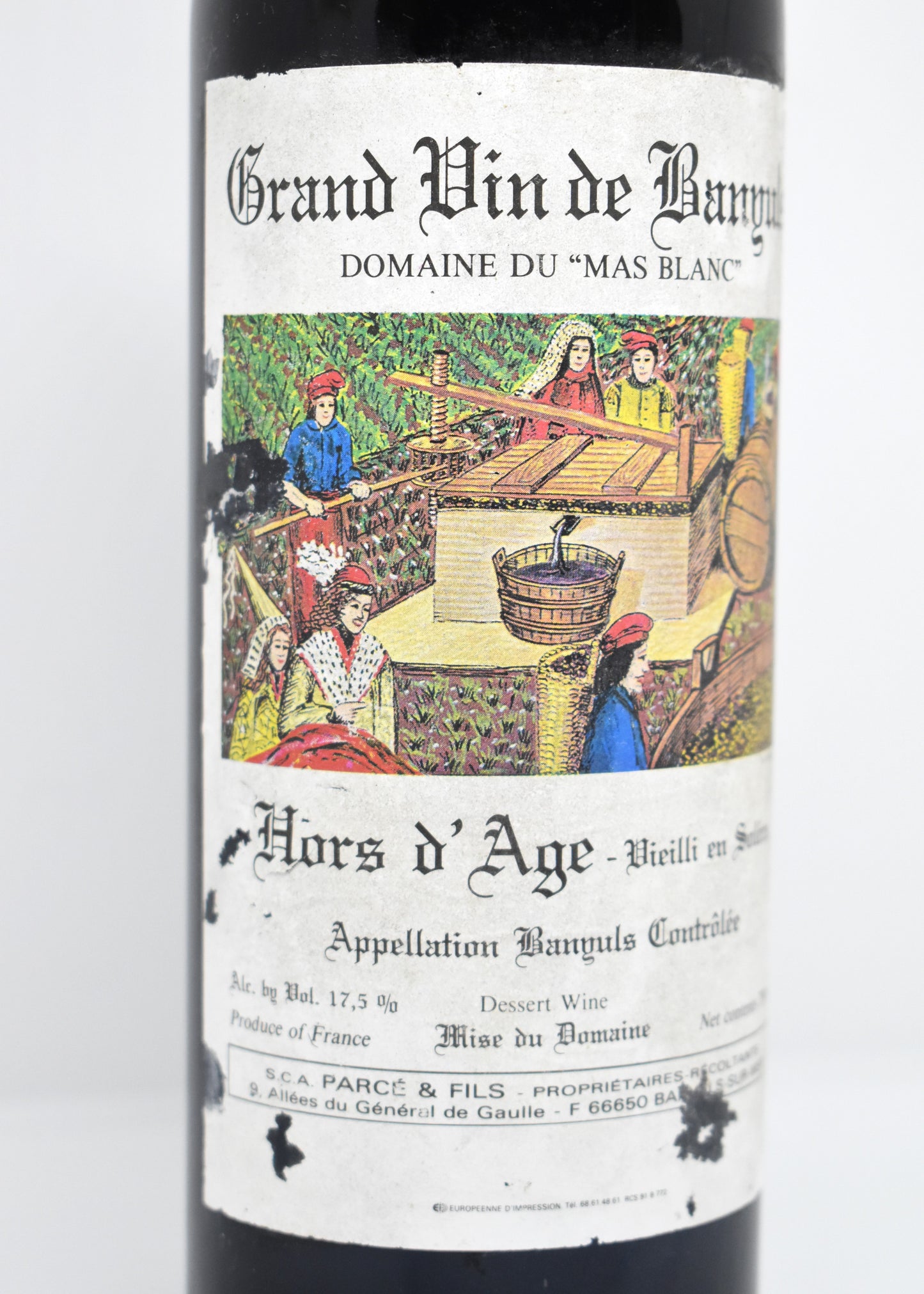 Banyuls solera rancio vin doux naturel