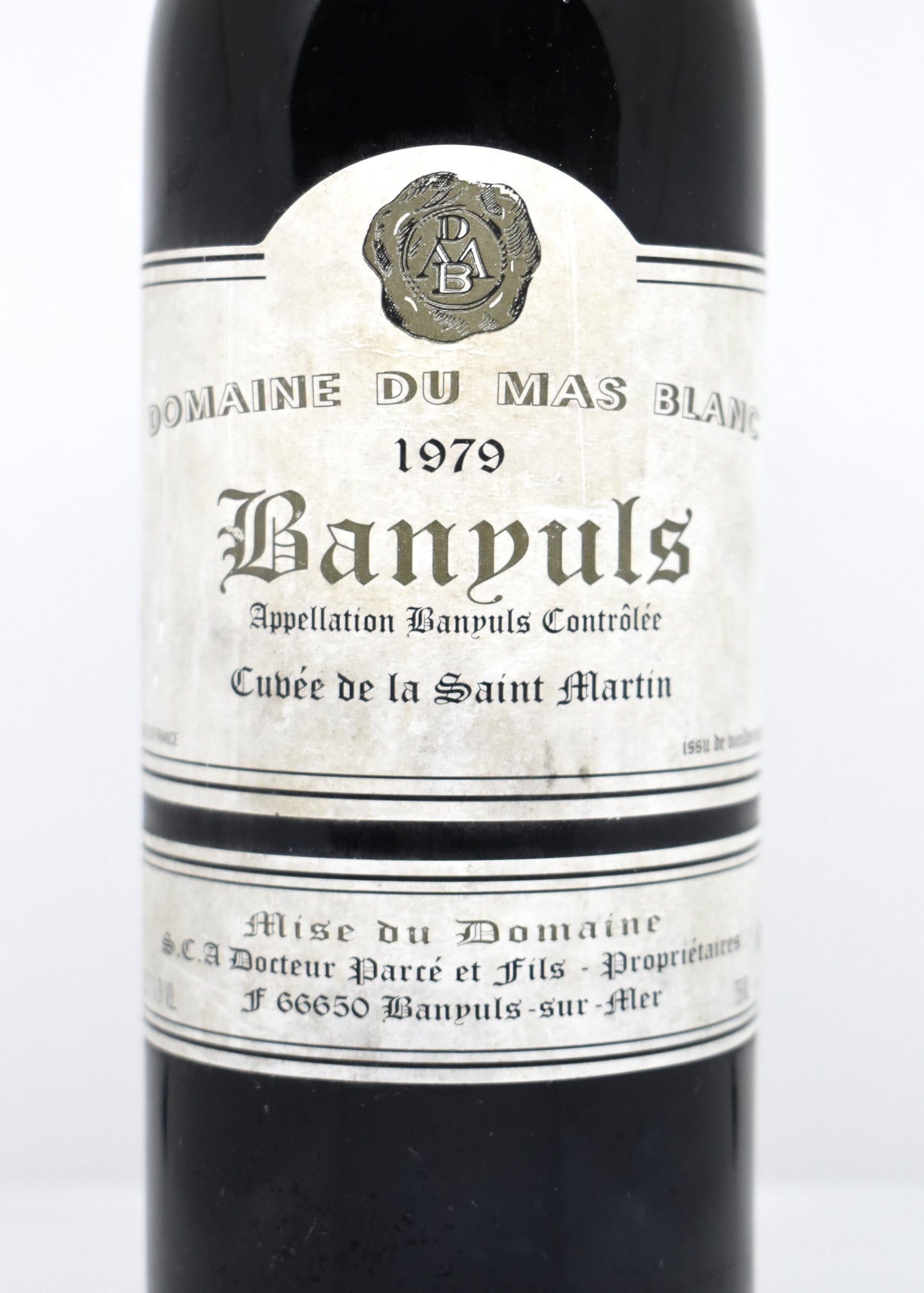 Acheter Banyuls 1979 Cuvée de la Saint Martin - Domaine du Mas Blanc