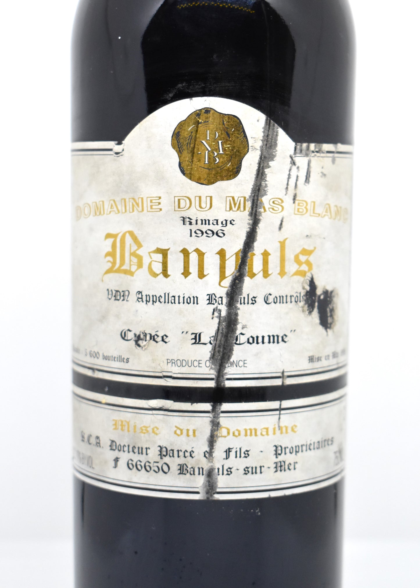 Acheter Banyuls Rimage 1996 La Coume