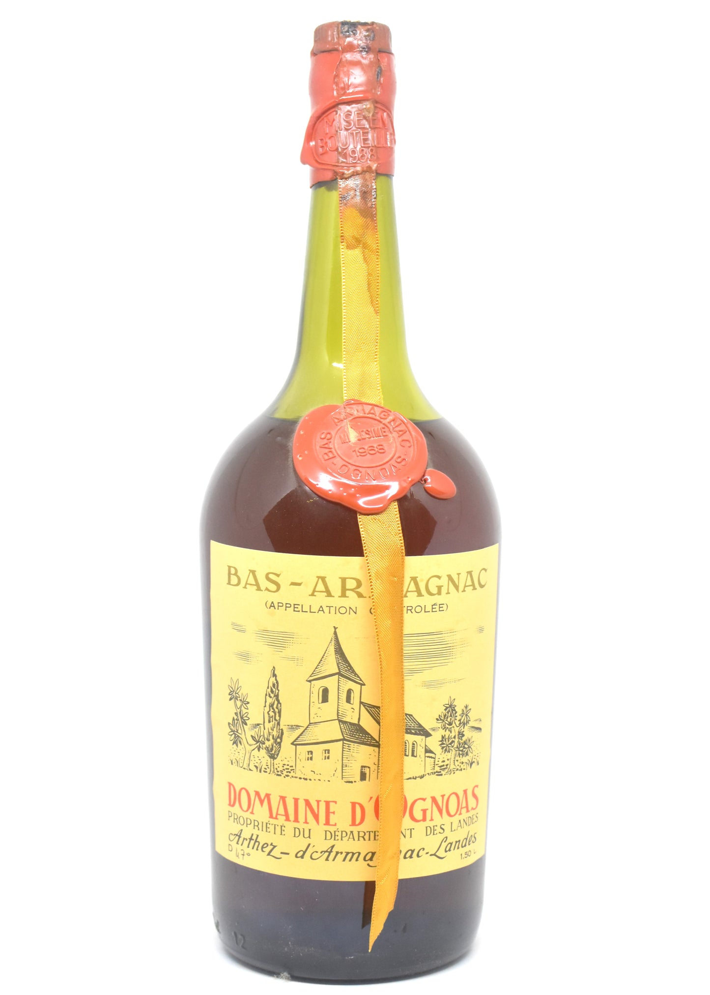 Spiritueux rare Armagnac magnum 1968