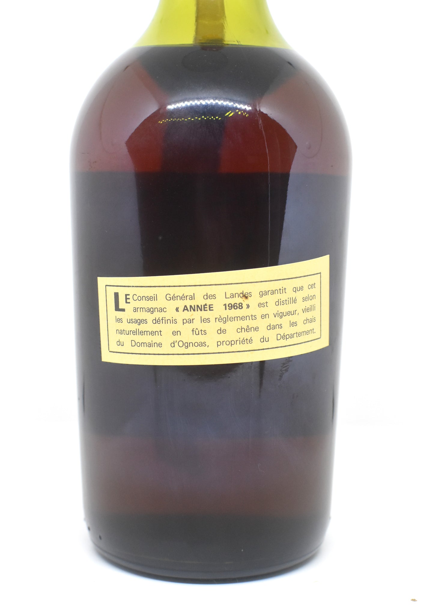 Domaine d'Ognoas Bas-Armagnac millésime 1968