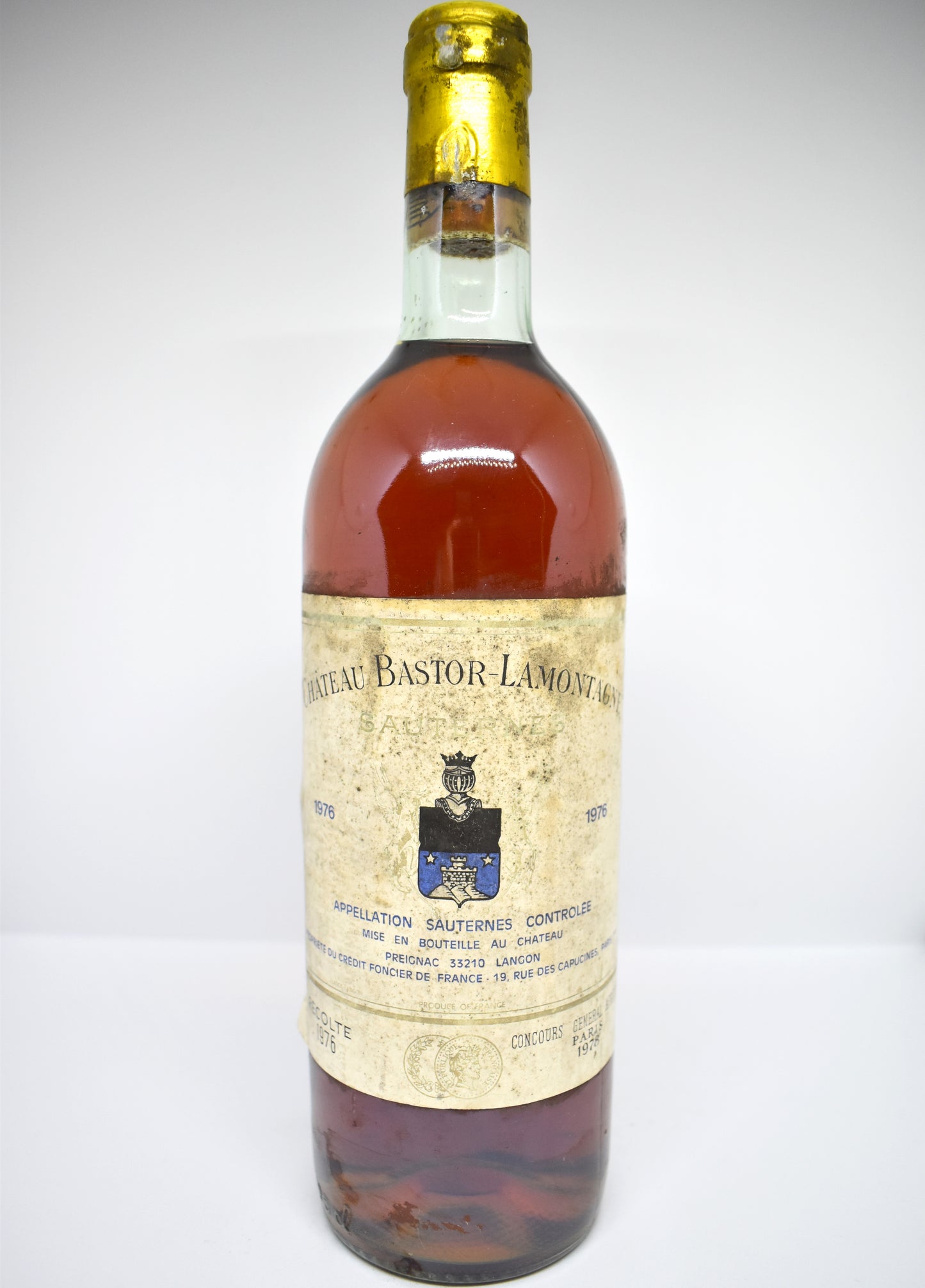 Château Bastor-Lamontagne 1976 - Sauternes