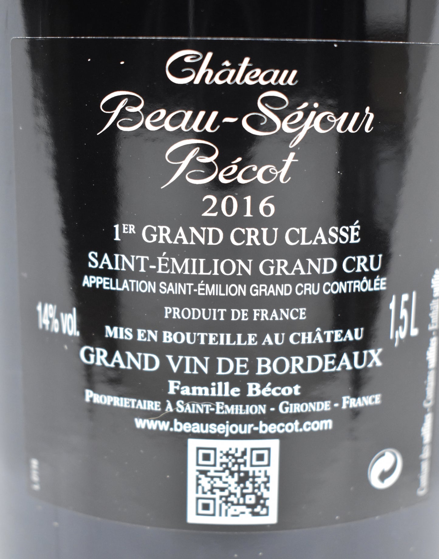 Saint-Émilion 2016 Magnum disponible en stock Suisse