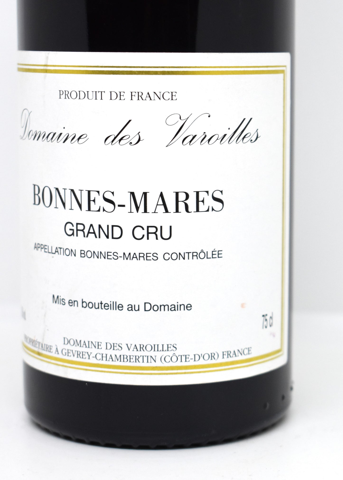 Bonnes-Mares 2001 Domaine des Varoilles prix