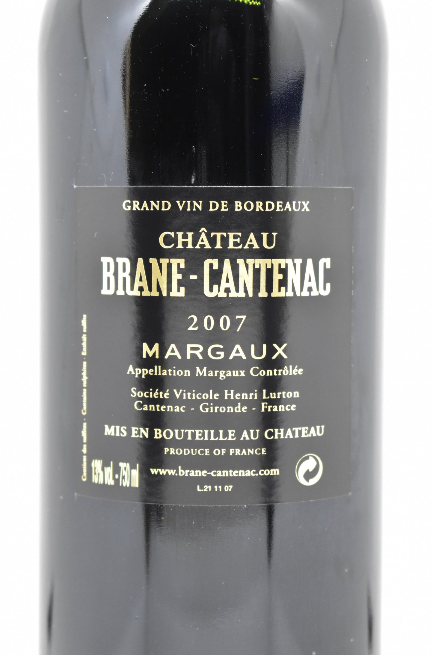 Brane-Cantenac 2007 en stock livraison rapide