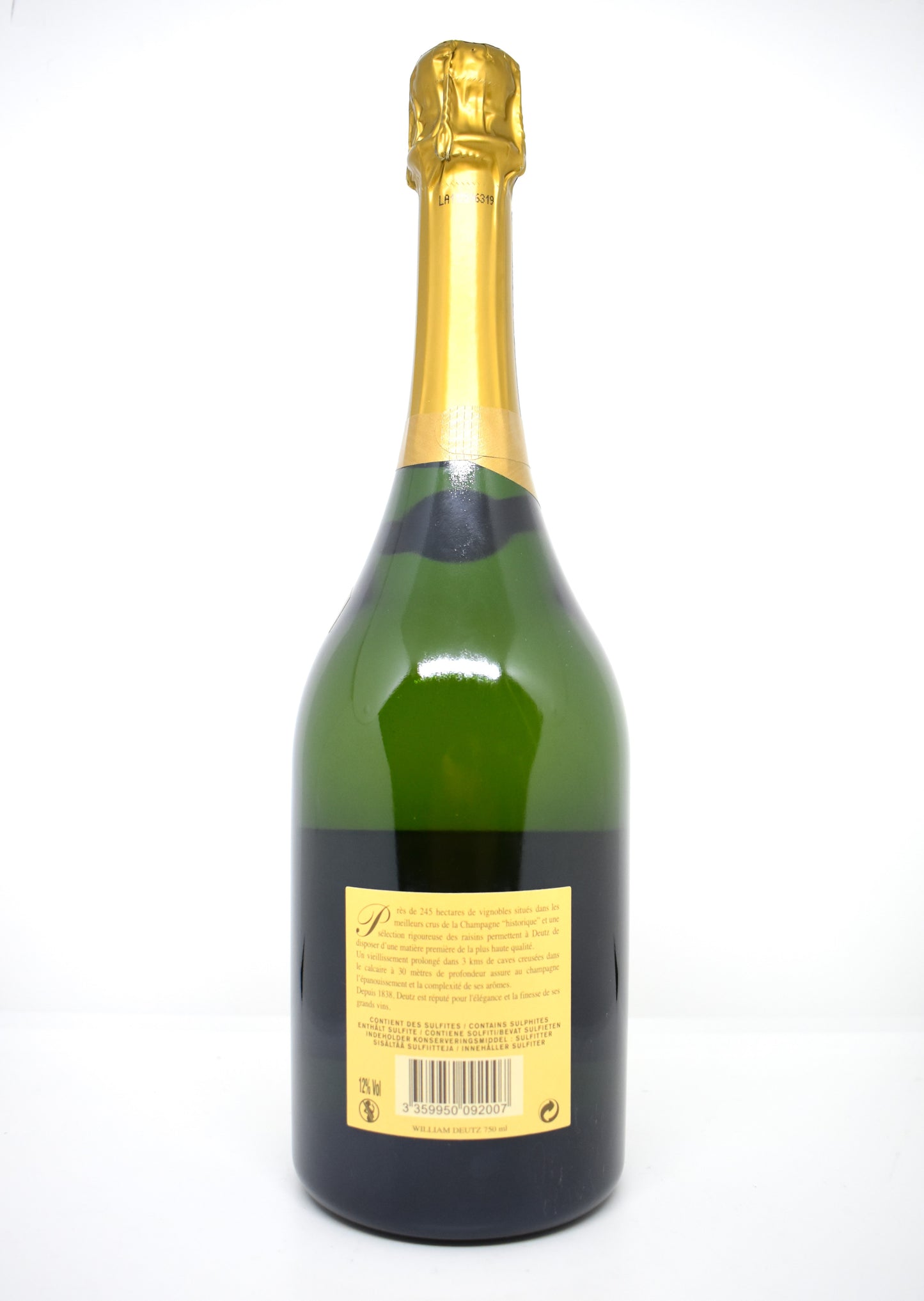 Champagne 2008 à forte garde