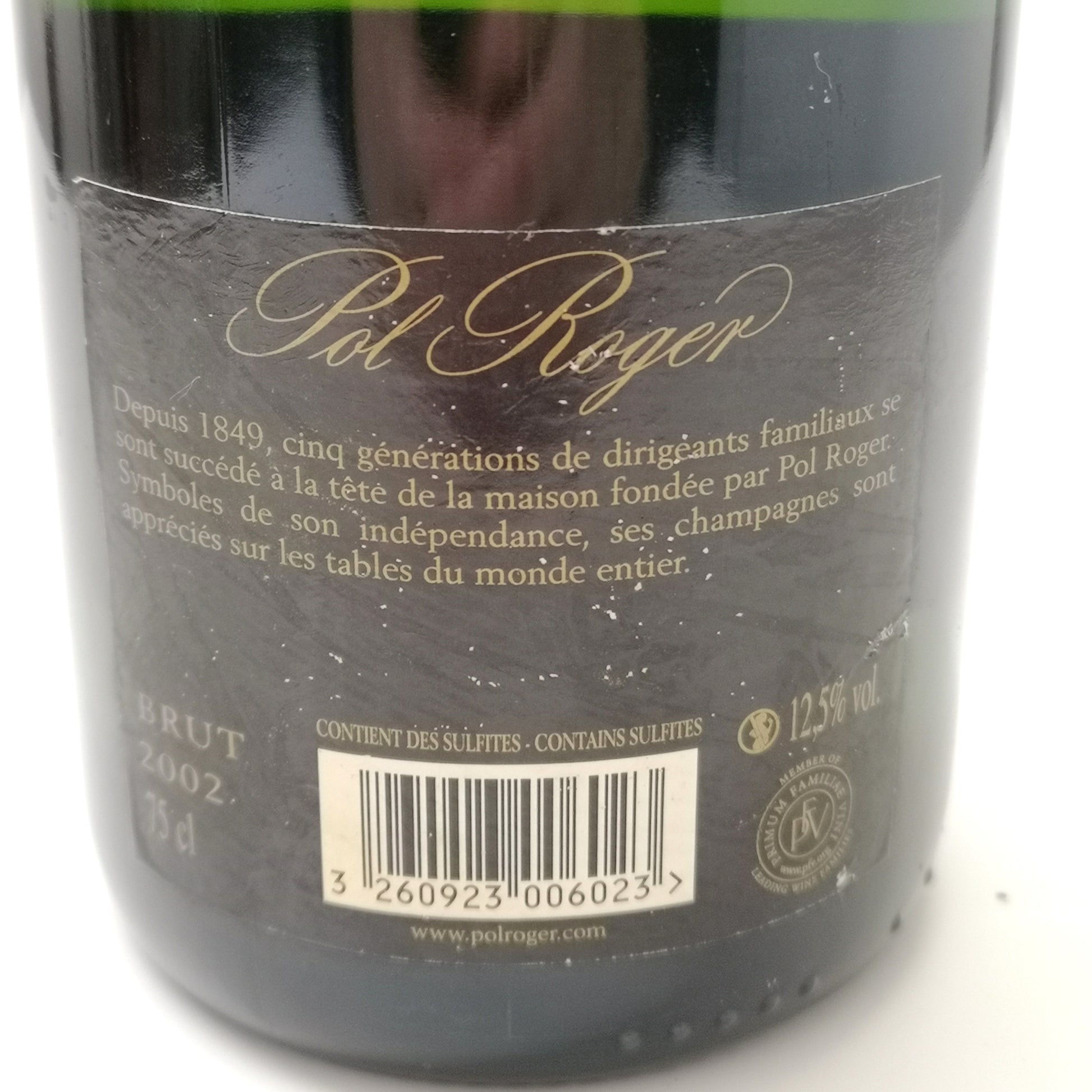 Commander Champagne Pol Roger 2002