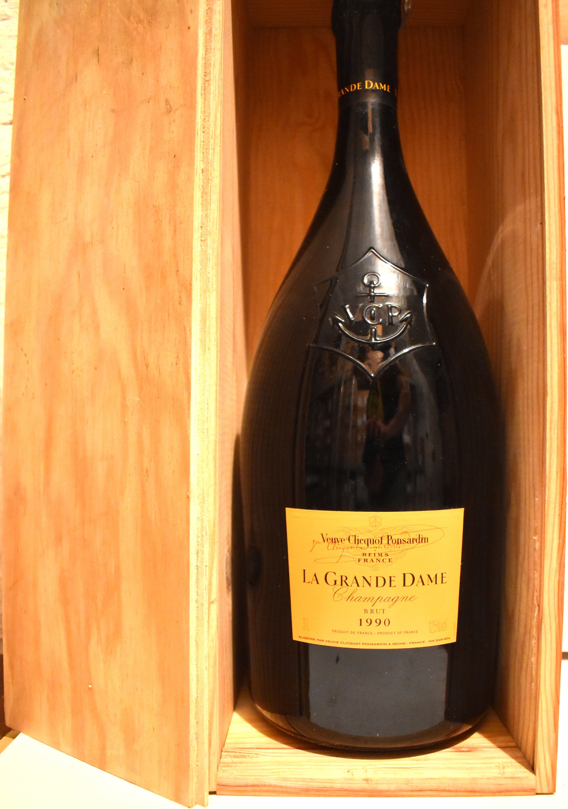 Caisse bois Champagne de 1990 Veuve Clicquot en Suisse