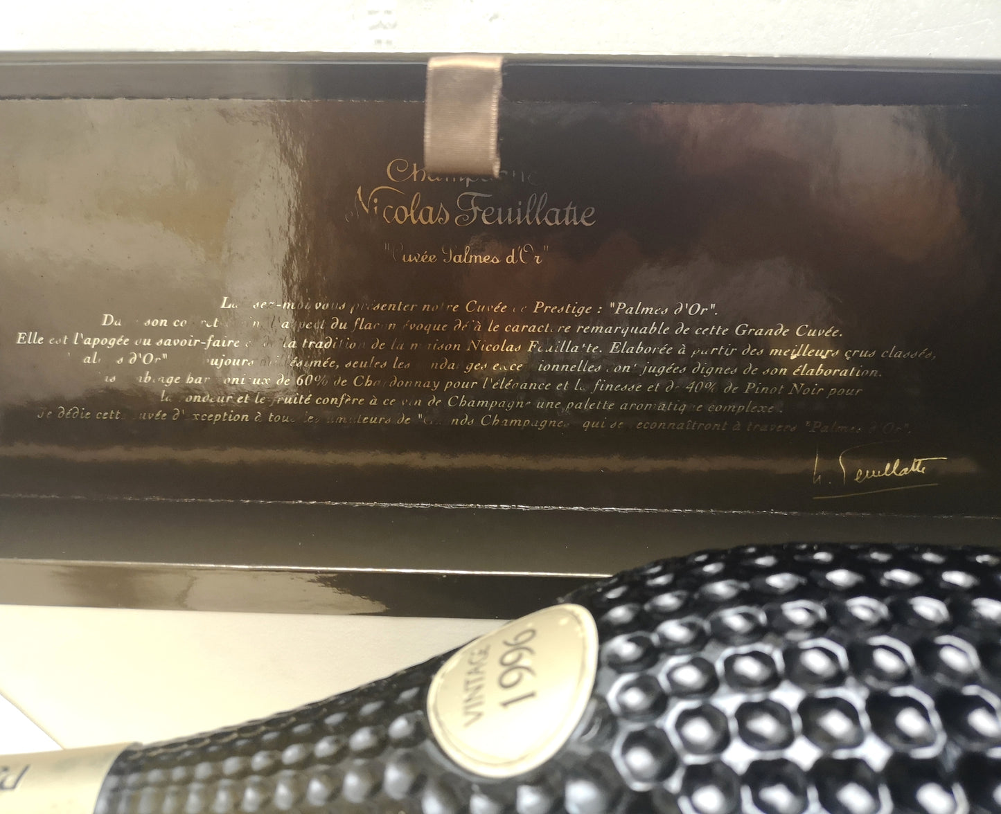 Cuvée Prestige magnum Champagne 1996 Suisse