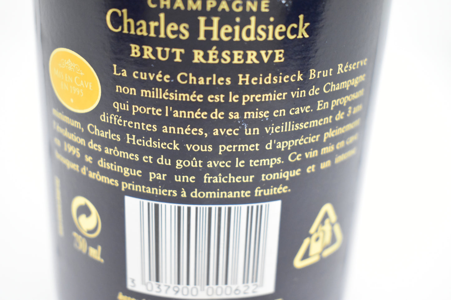 Commander Champagne Brut Réserve en cave 1995
