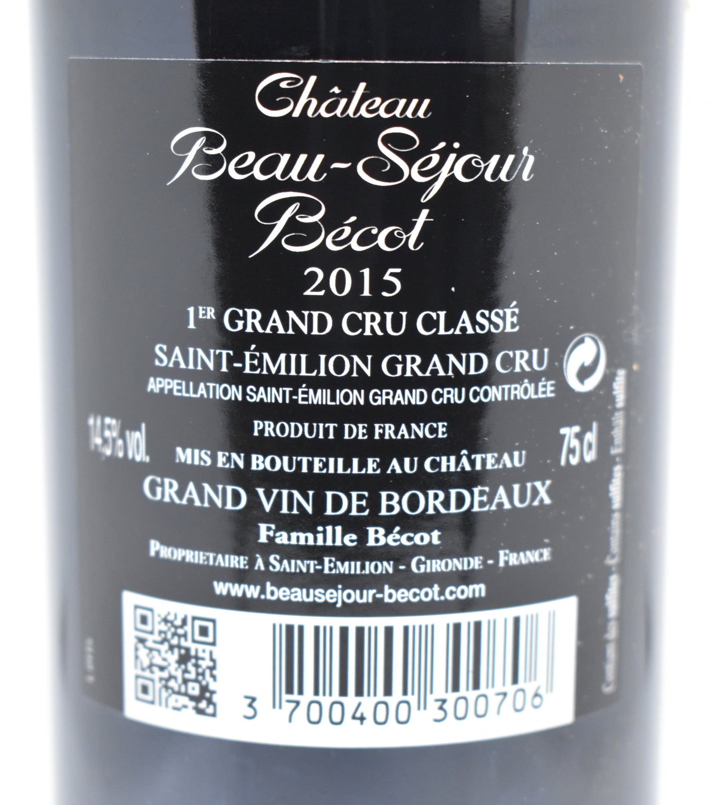 Offrir une bouteille de Grand Cru Classé 2015 de Saint-Émilion
