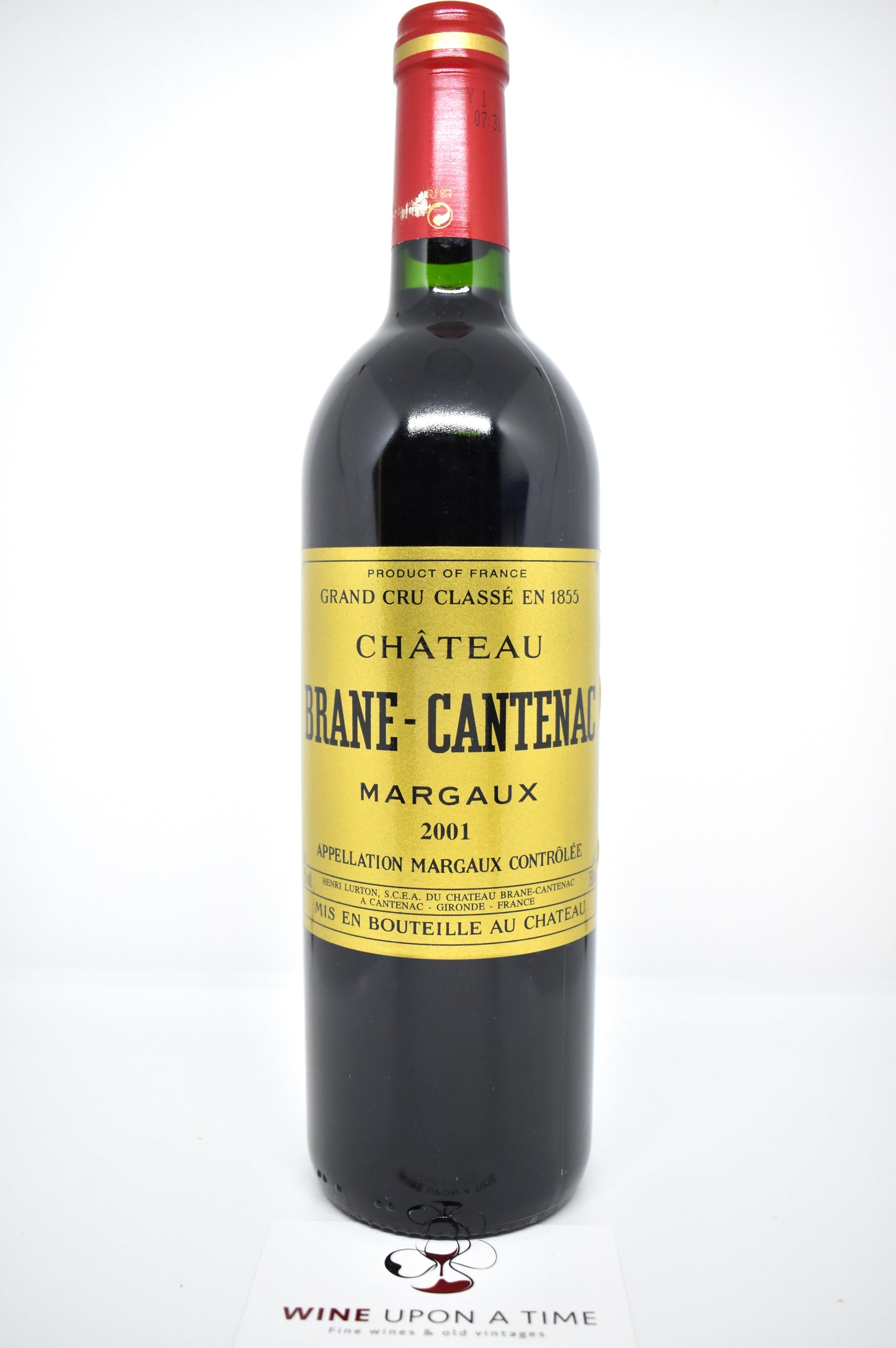 Vin rare Margaux Grand Cru Classé 2001 - Brane Cantenac