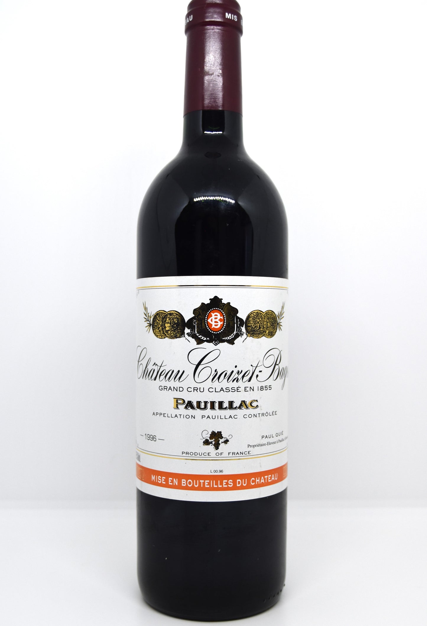 Chateau Croizet-Bages 1996 - Pauillac