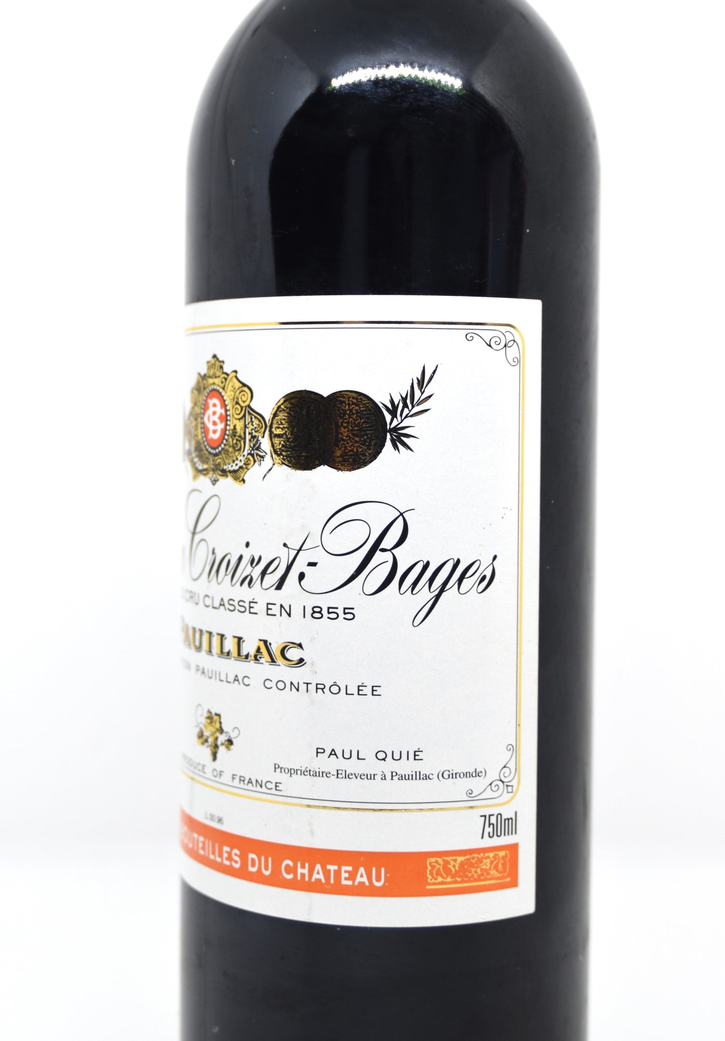 Chateau Croizet-Bages 1996 - Pauillac