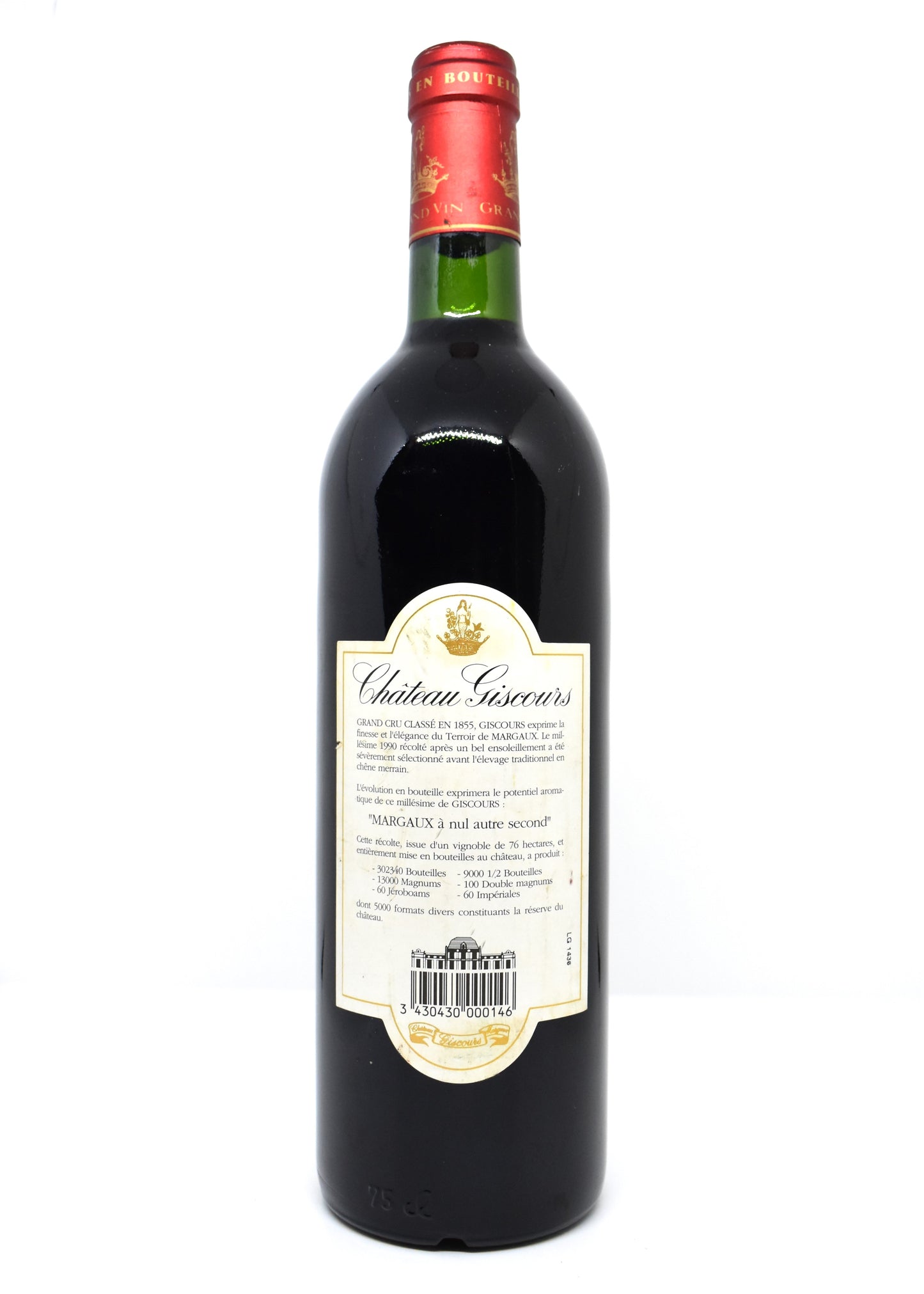Château Giscours 1990 livraison rapide