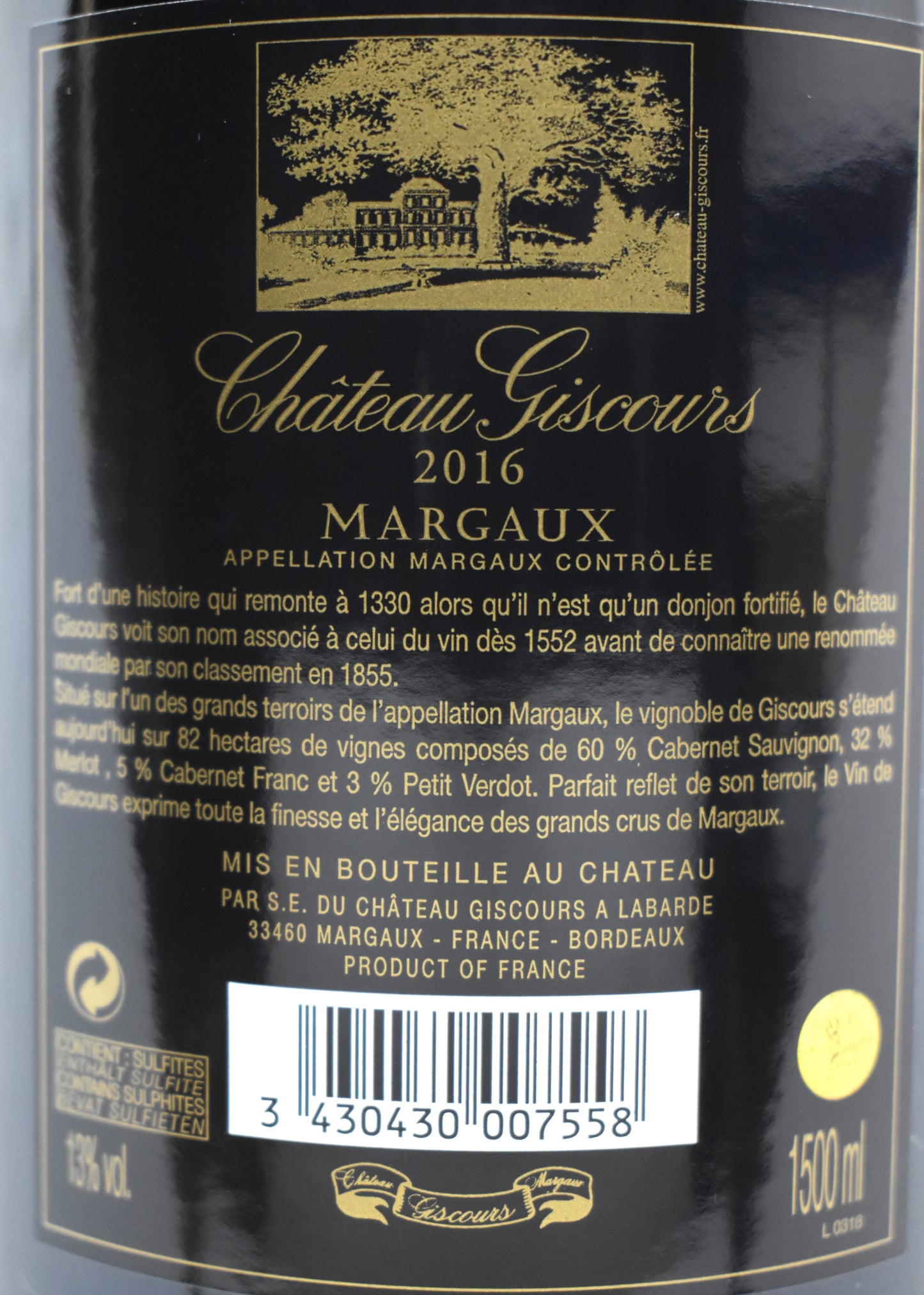 Château Giscours 2016 Magnum prix ?