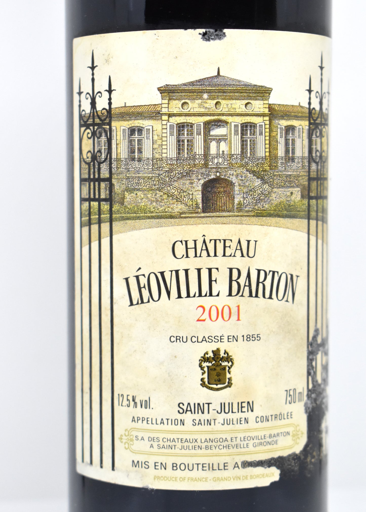 Bordeaux 2001 cadeau anniversaire millésime