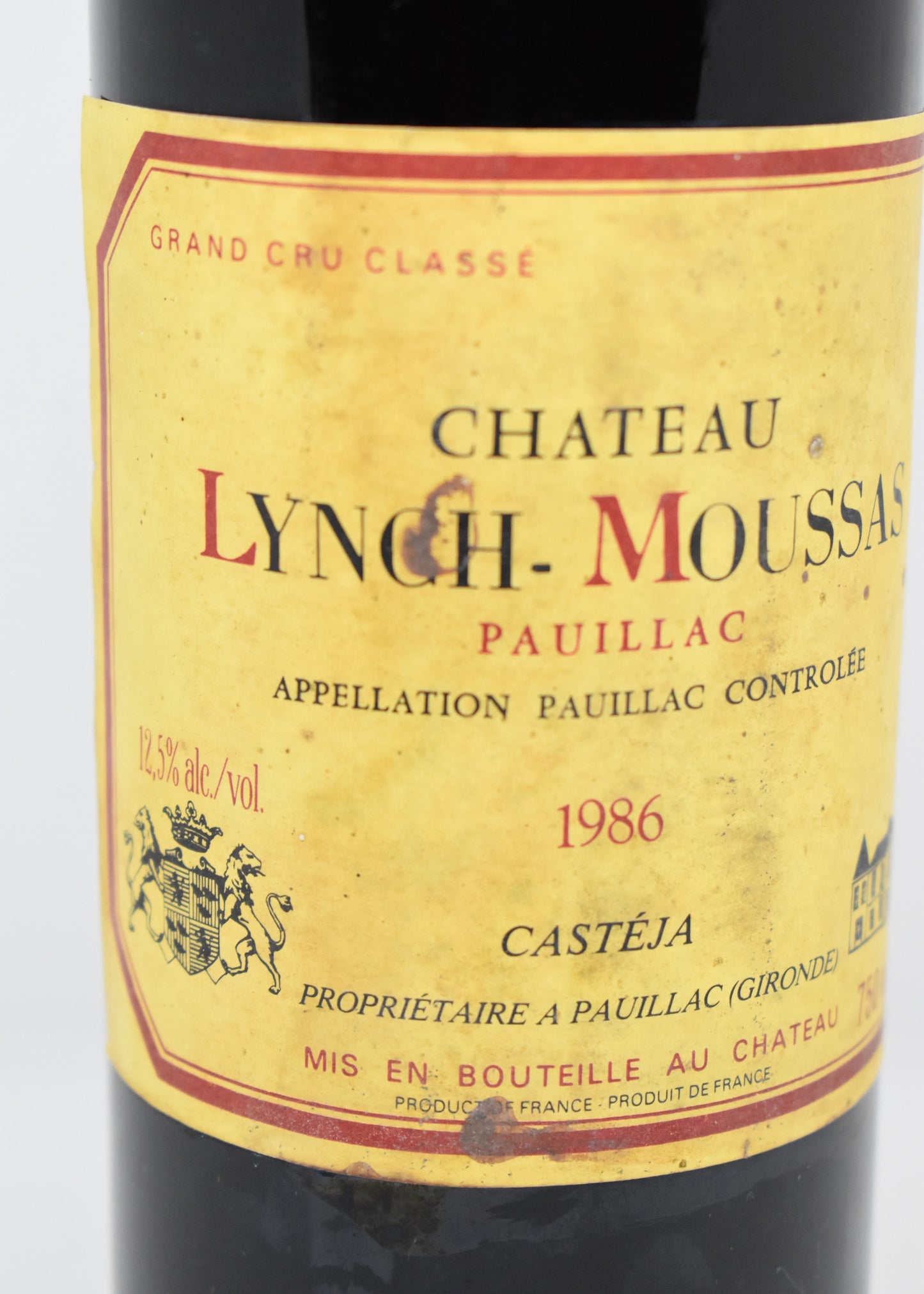 Château Lynch-Moussas 1986 - Pauillac