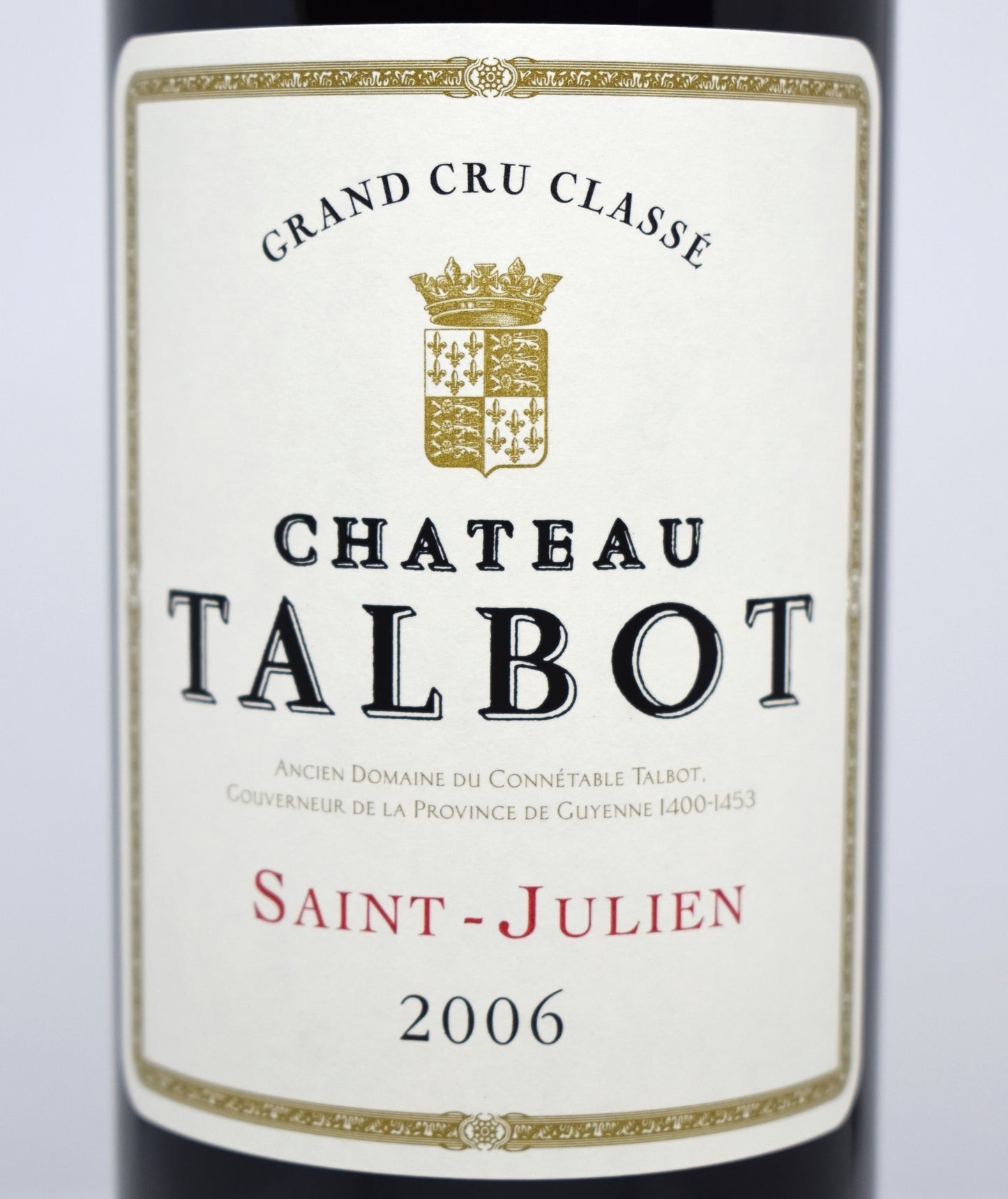 Acheter Château Talbot 2006 Saint-Julien en ligne