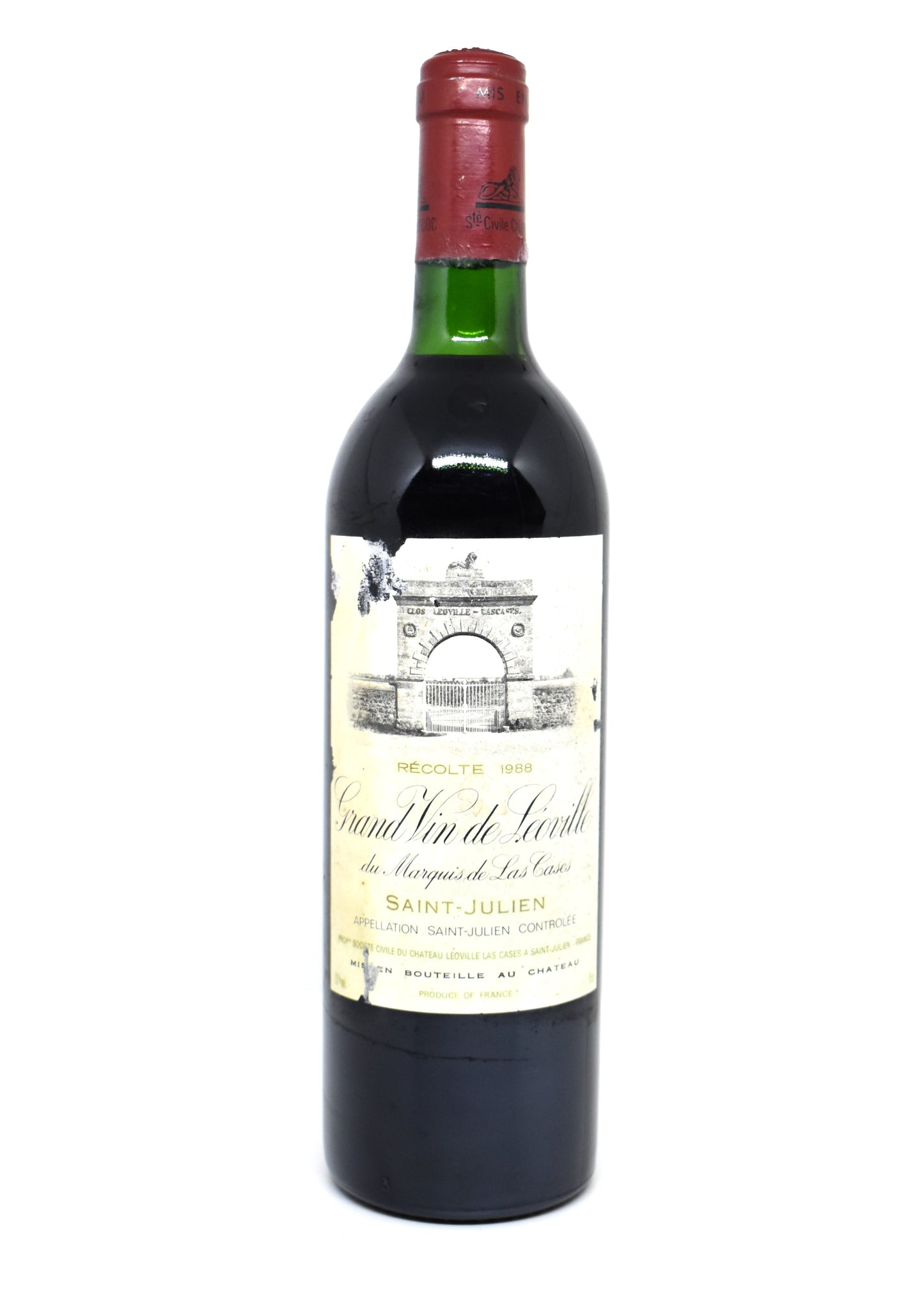 Chateau Leoville Las Cases 1988 aged label condition excellent fill level collectors