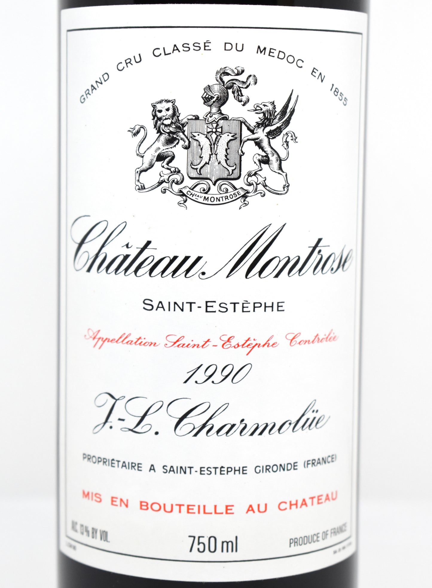 Château Montrose Grand Cru Classé 1990 - Parfait état de conservation