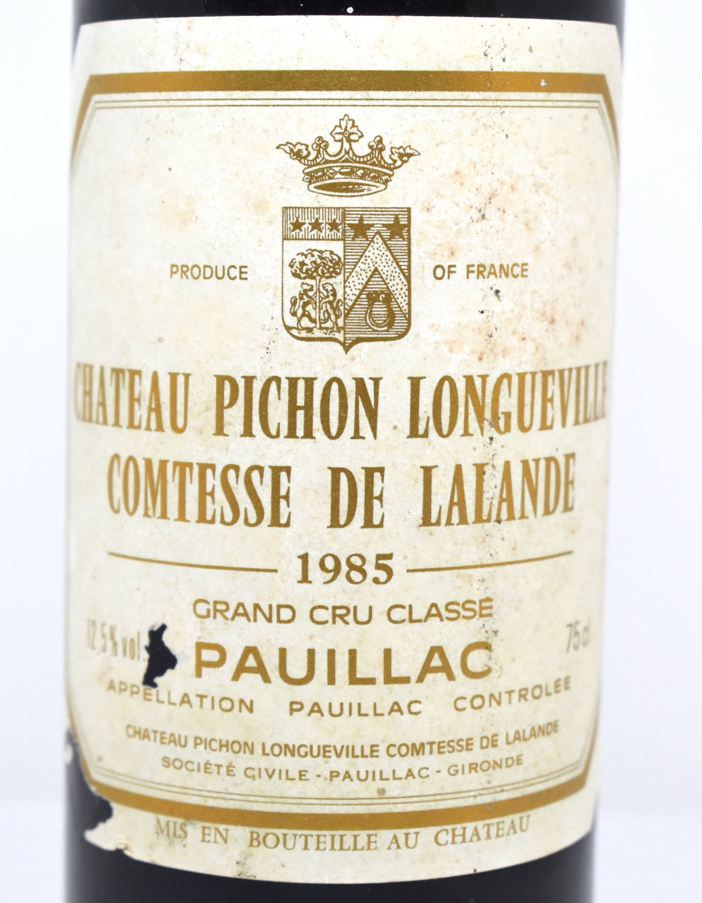 Vin ancien Pauillac millésime 1985