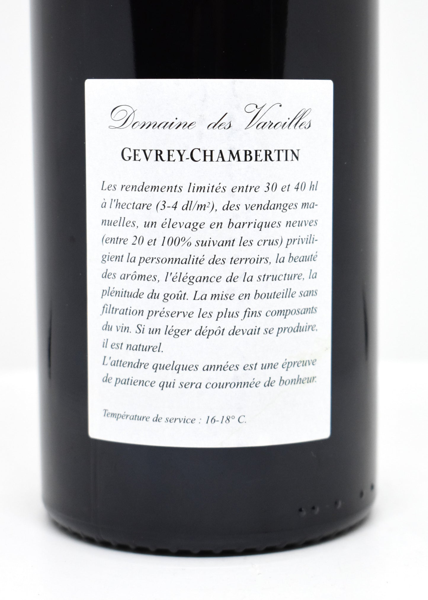 Vin de collection Clos Vougeot Bourgogne