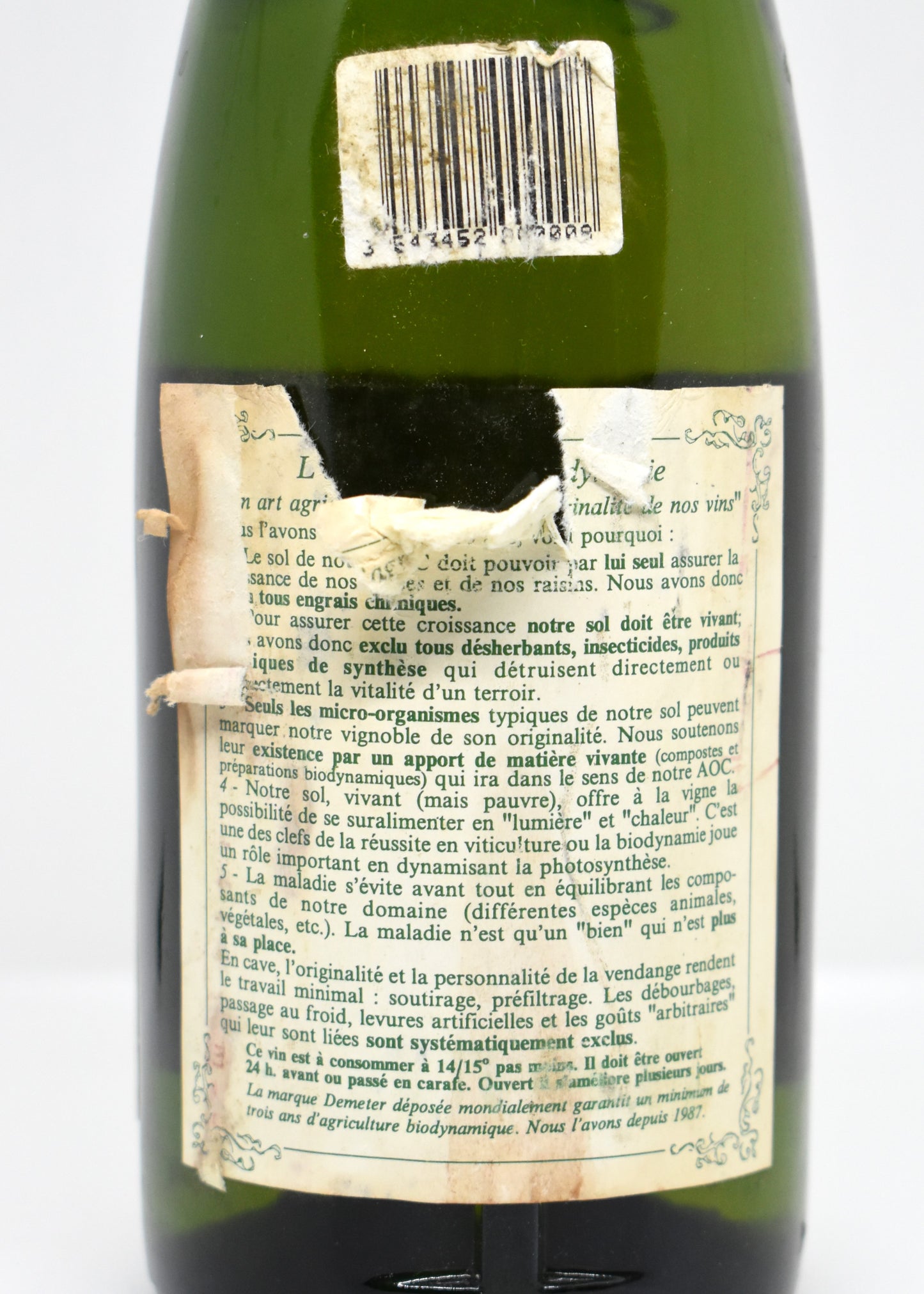 Vin rare de 1993 pour amateur de vin ?
