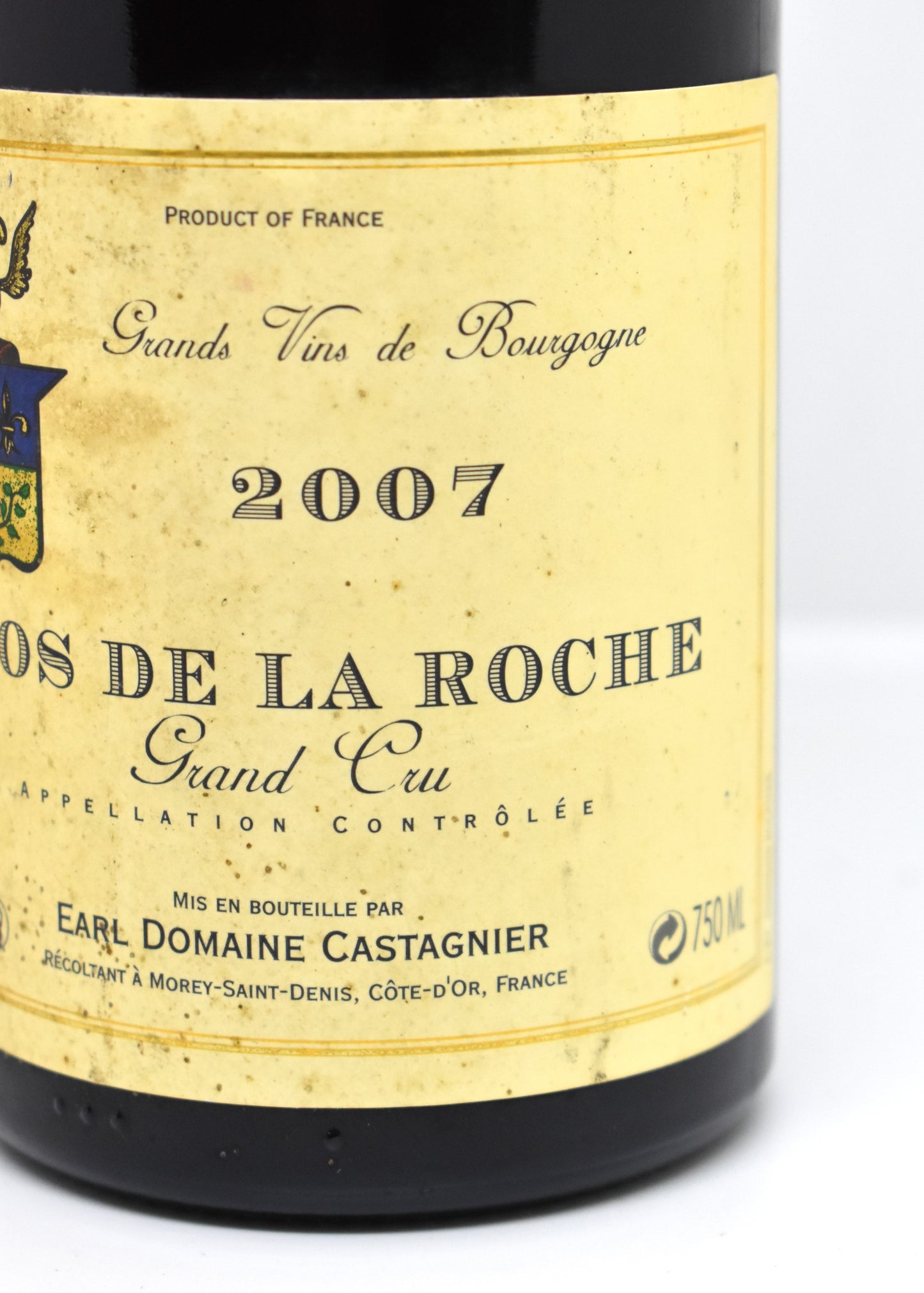 Vin de collection Clos de la Roche Castagnier Morey-Saint-Denis Grand Cru 2007