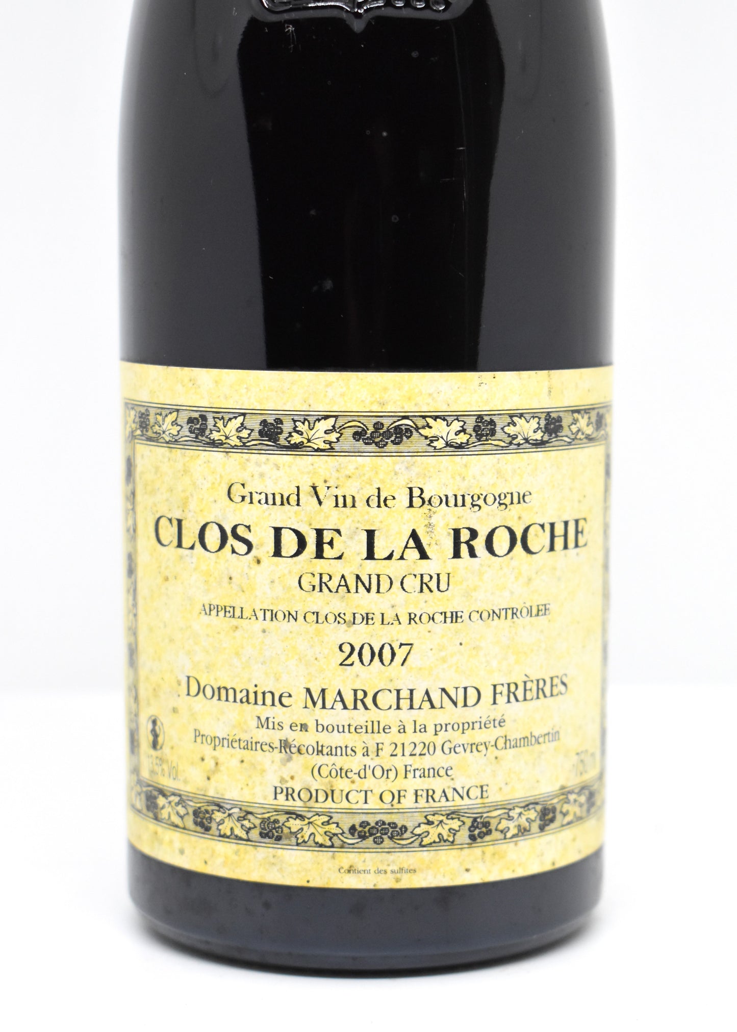 Acheter Clos de la Roche 2007 Marchand Frères Vin rare Bourgogne