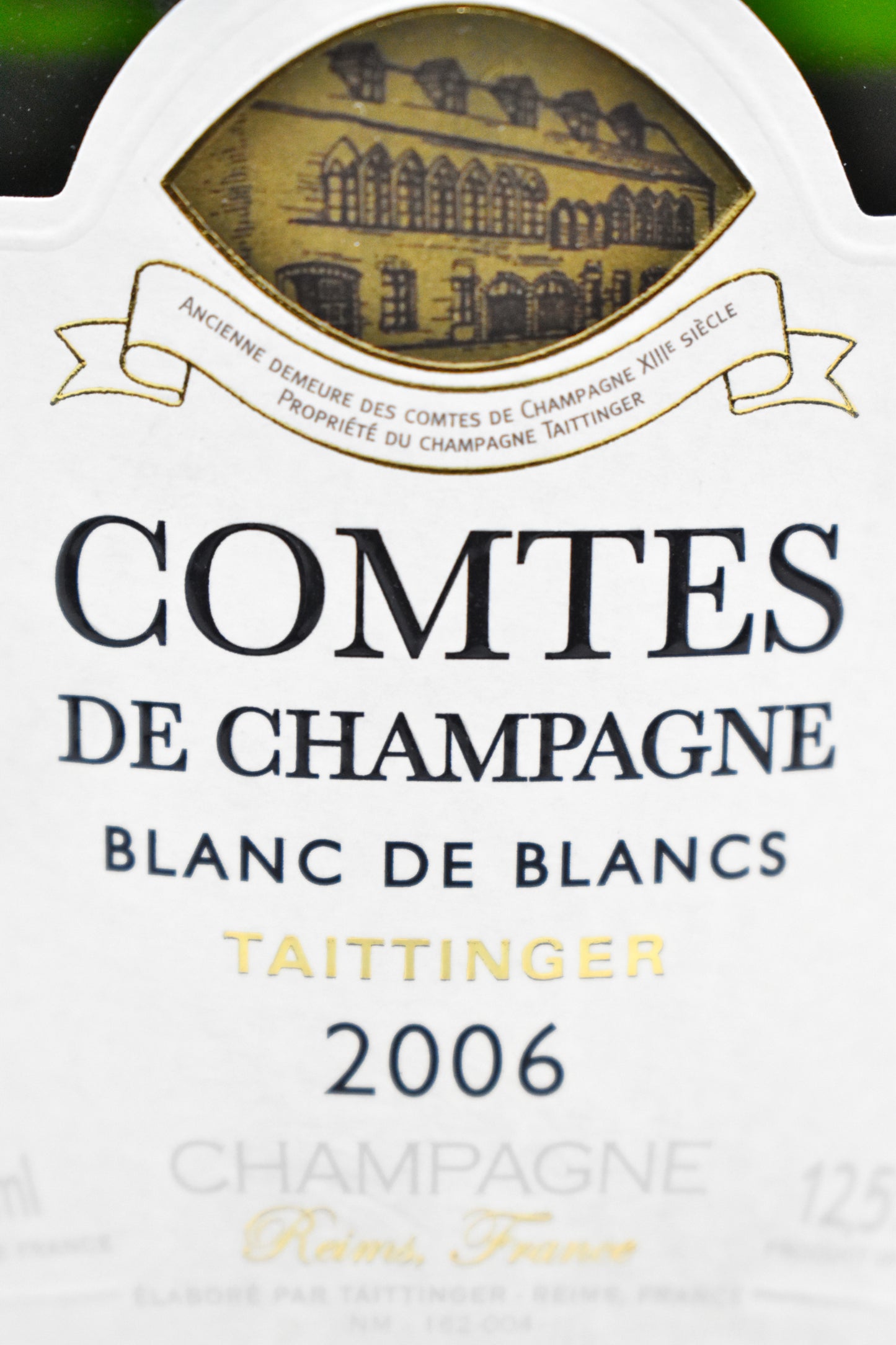Vin effervescent rare Taittinger Comtes 2006