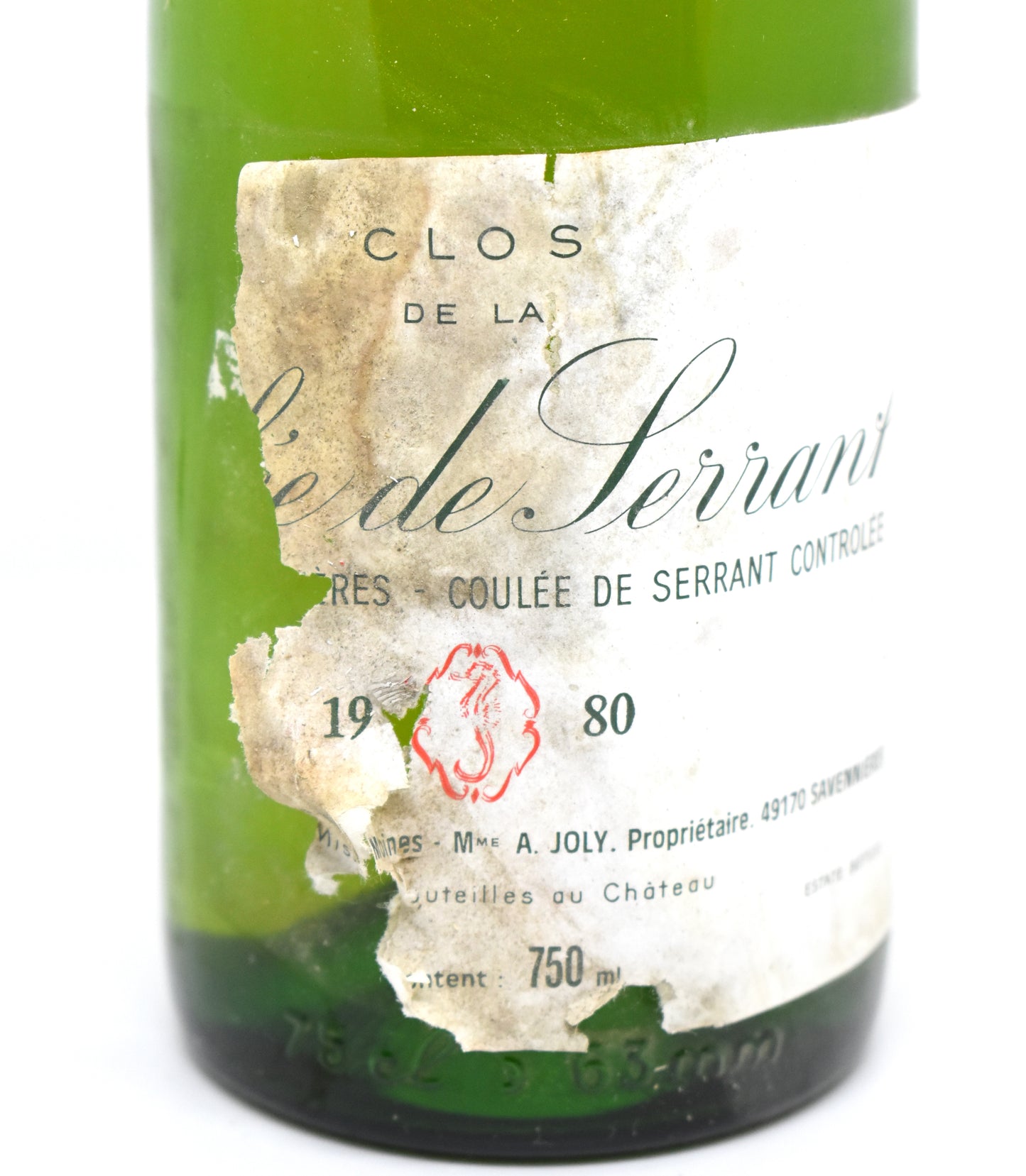 Vin biodynamique rare Loire 1980 à vendre