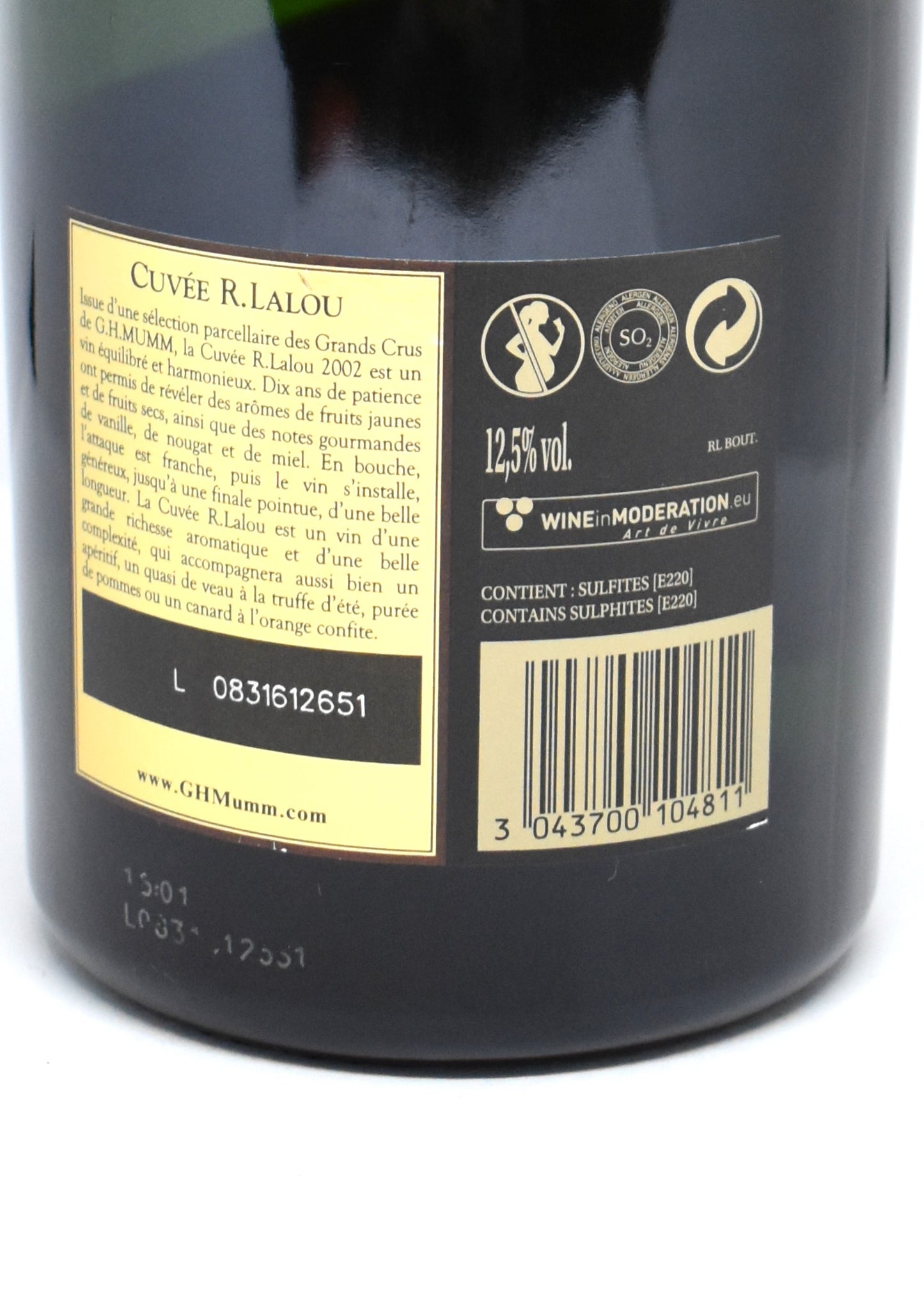 René Lalou 2002 - Champagne Mumm