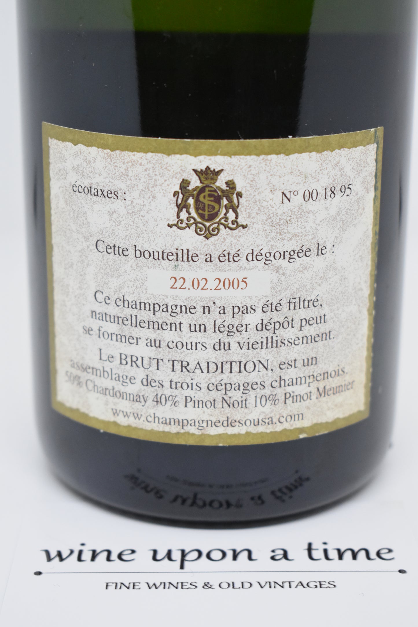 Brut Tradition De Sousa, dégorgement 2005, meilleure offre prix, expédition Europe