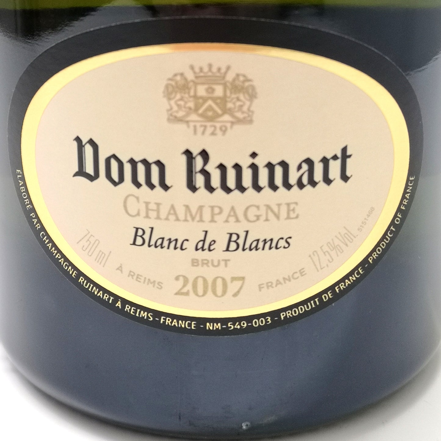 Dom Ruinart 2007 Blanc de Blancs prix ?