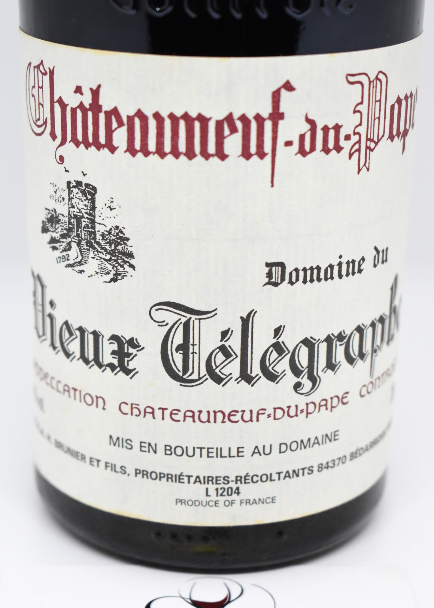 Châteauneuf-du-Pape 1989, Vieux Télégraphe, cadeau millésime 1989