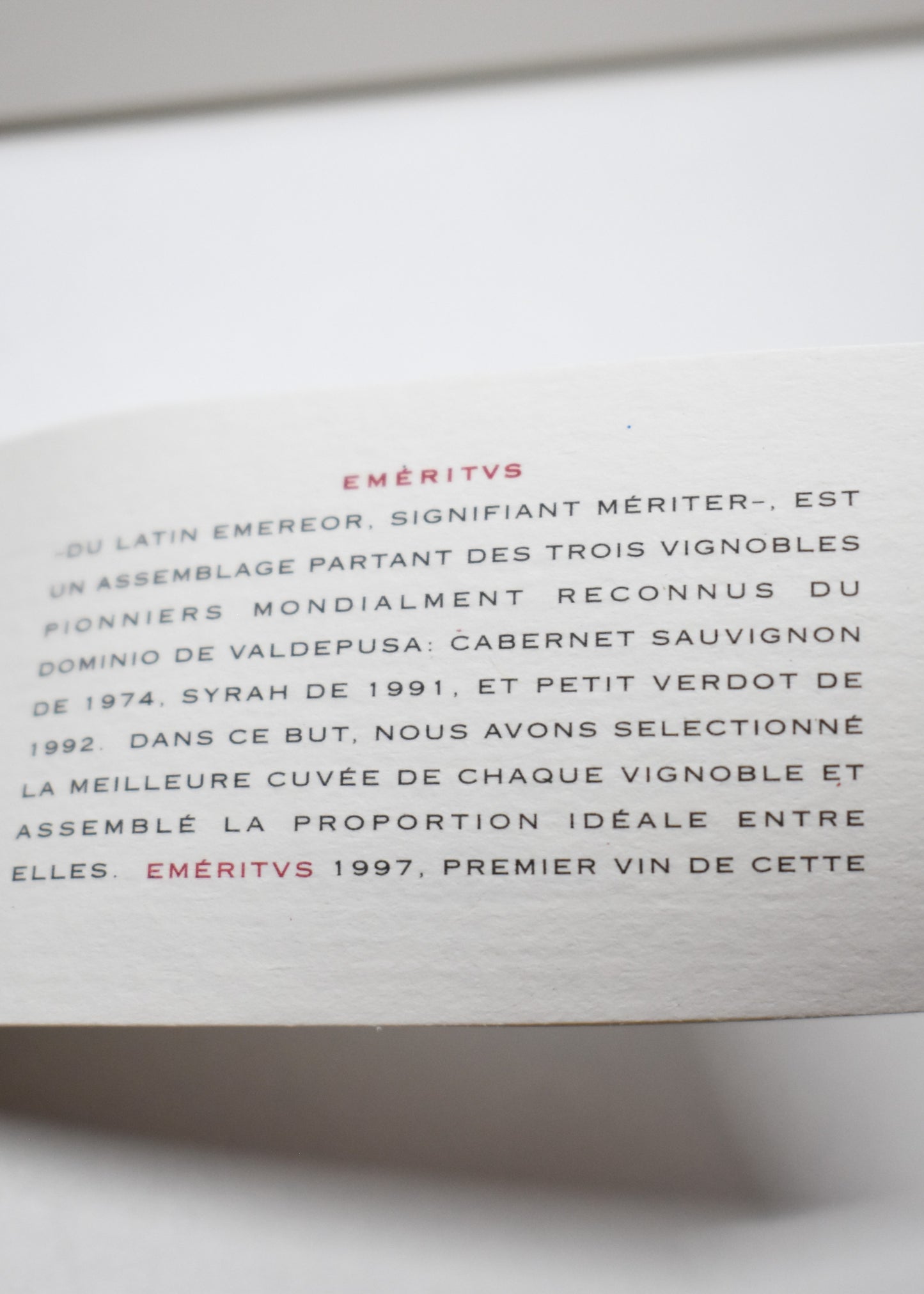 Offrir vin espagnol de 1997