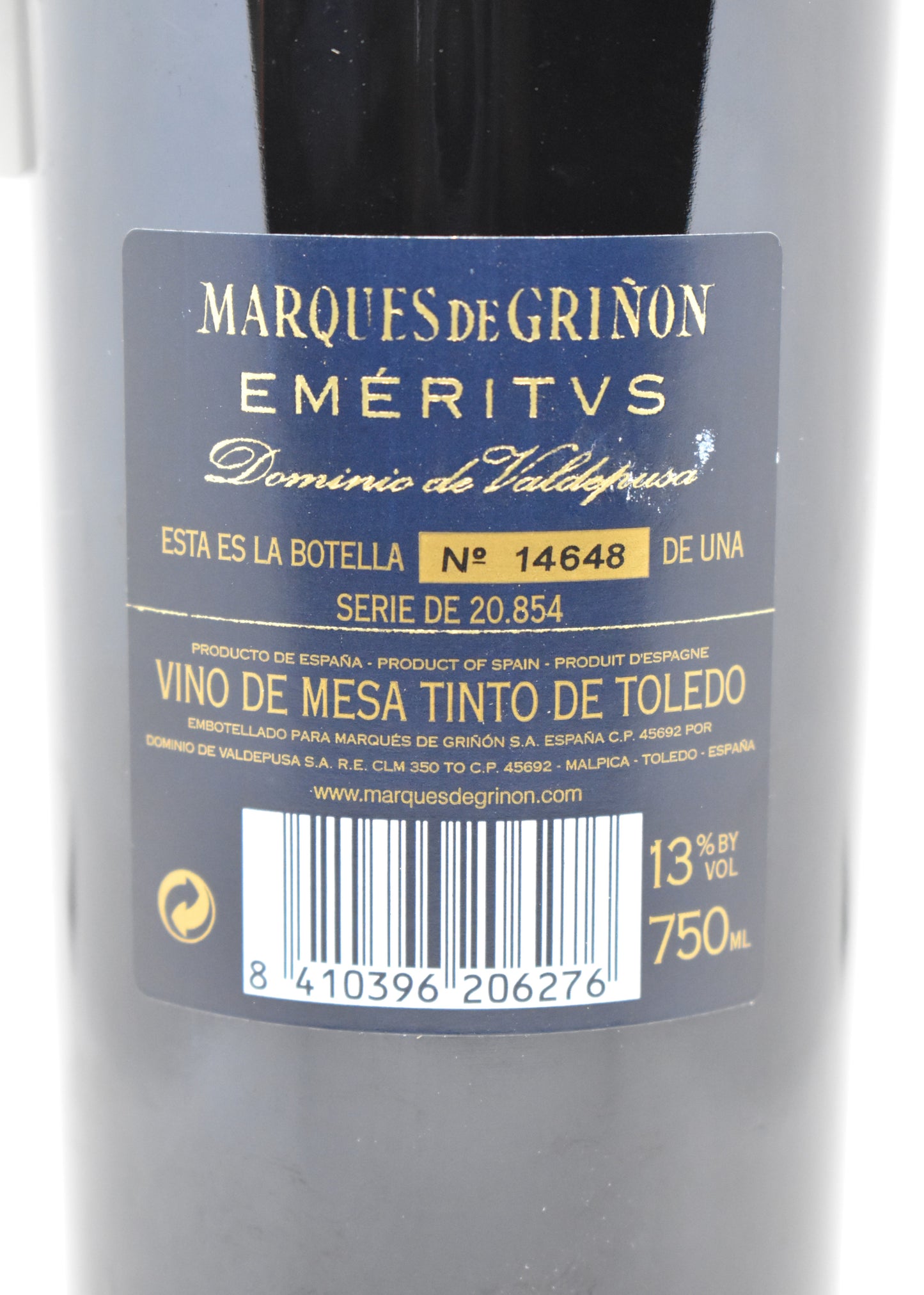 Vin Espagnol de Eméritvs 1997, célébrer 1997, style ibérique noble