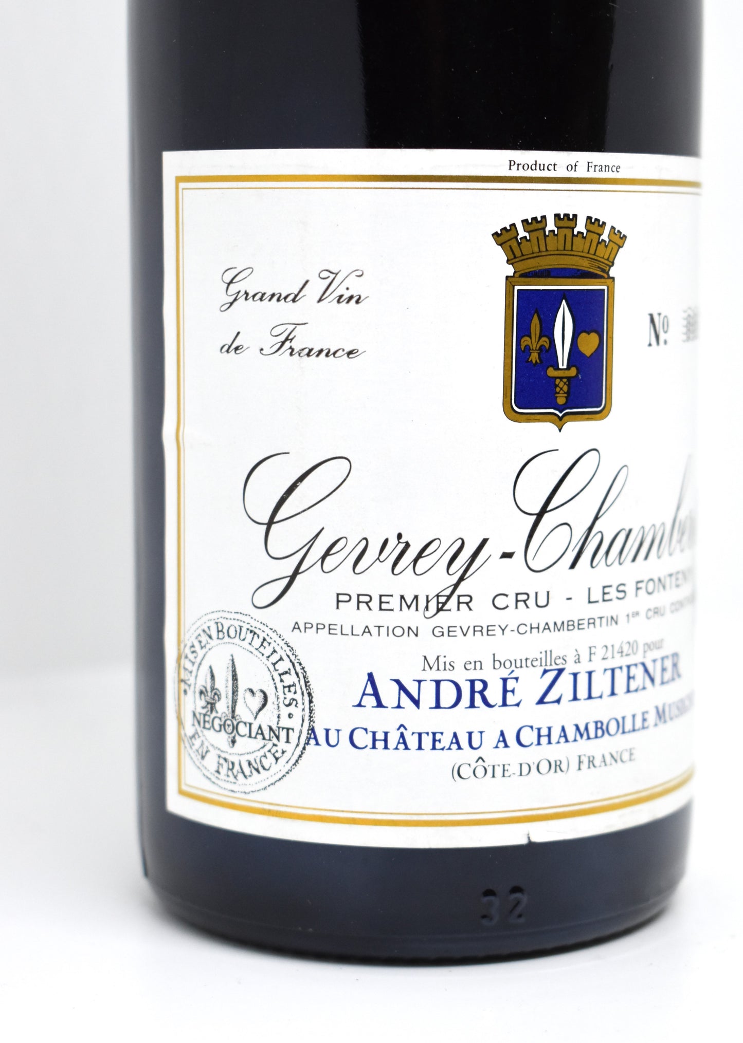Meilleur prix Gevrey-Chambertin 1er Cru Les Fonteny 1998 – André Ziltener