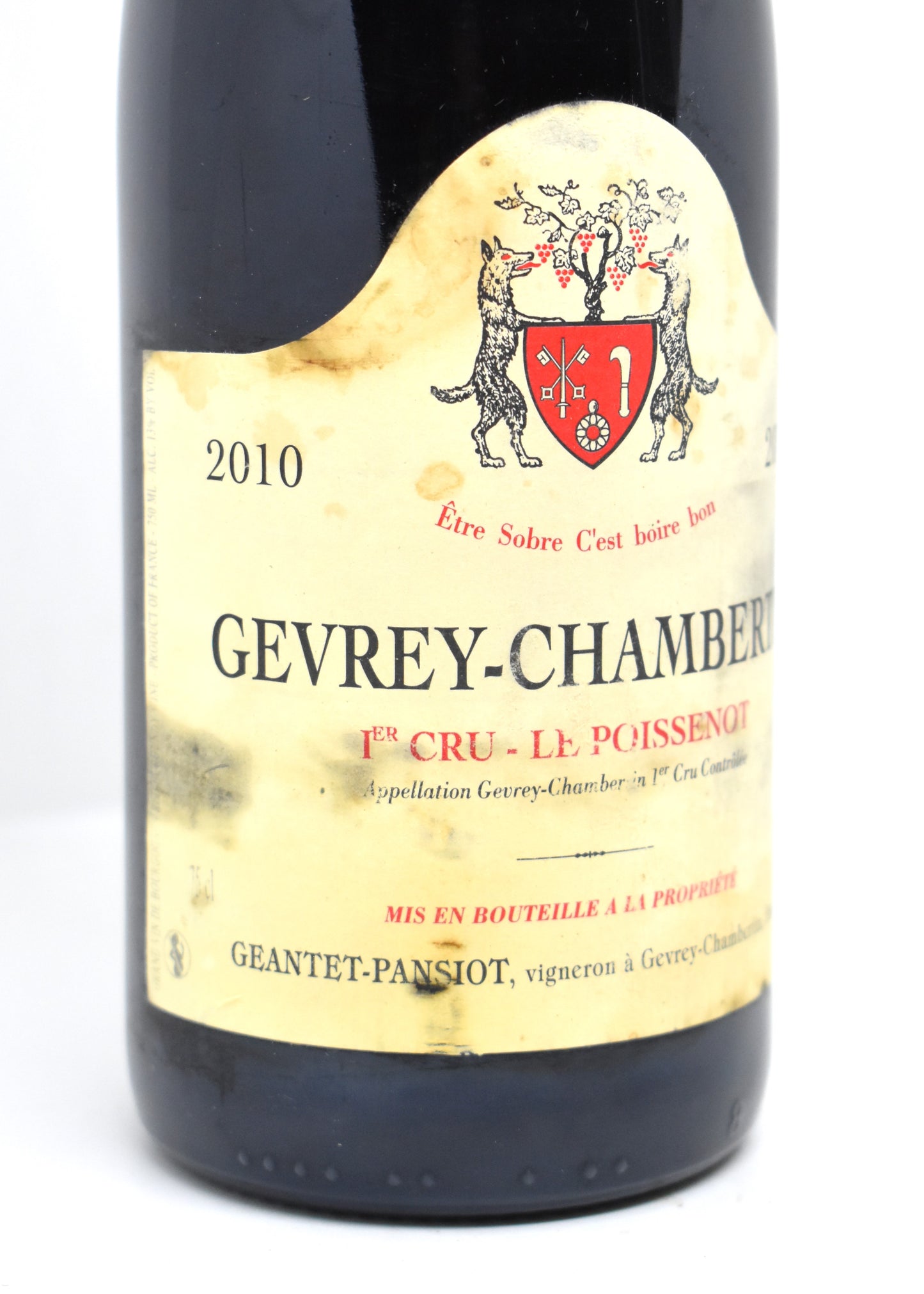 Grand vin de Bourgogne Geantet-Pansiot 2010