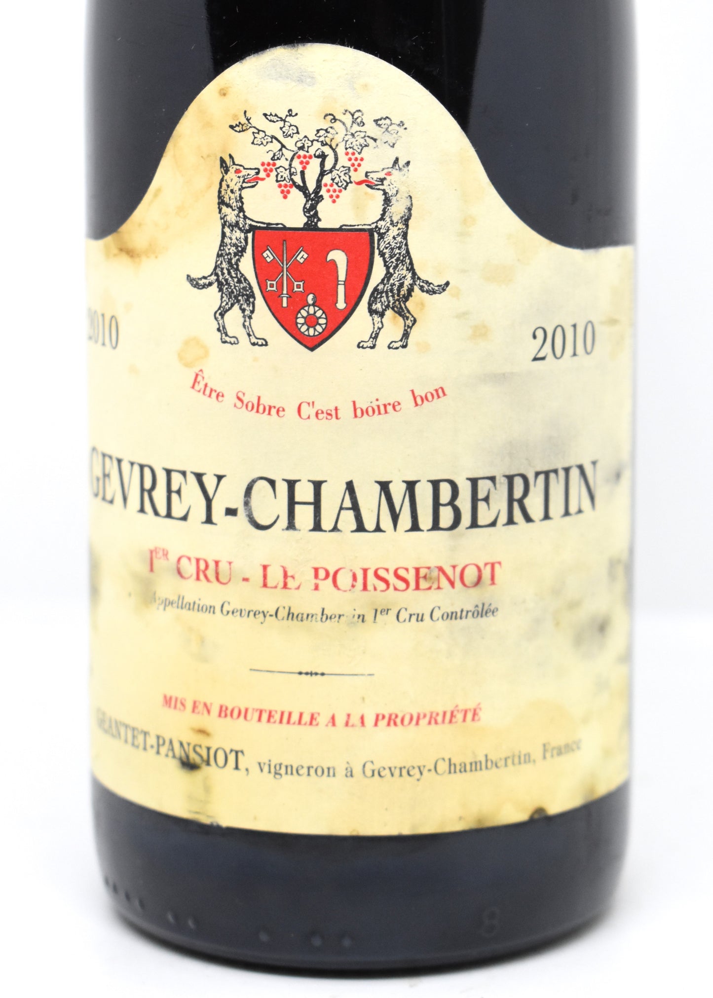 Acheter Gevrey-Chambertin de 2010 - Premier cru le Poissenot - Geantet-Pansiot