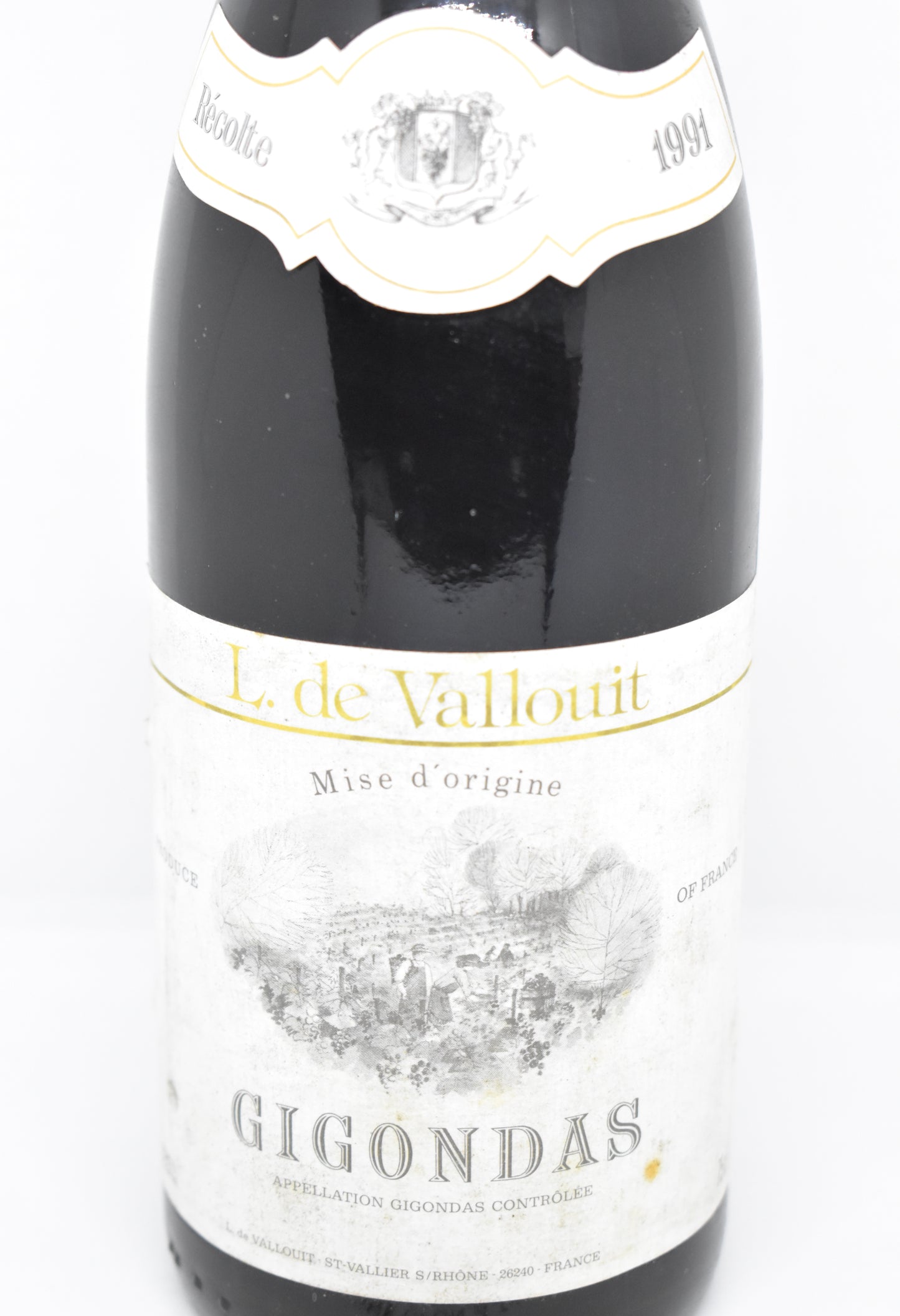 Vin du Rhône Sud 1991 parfait pour garde