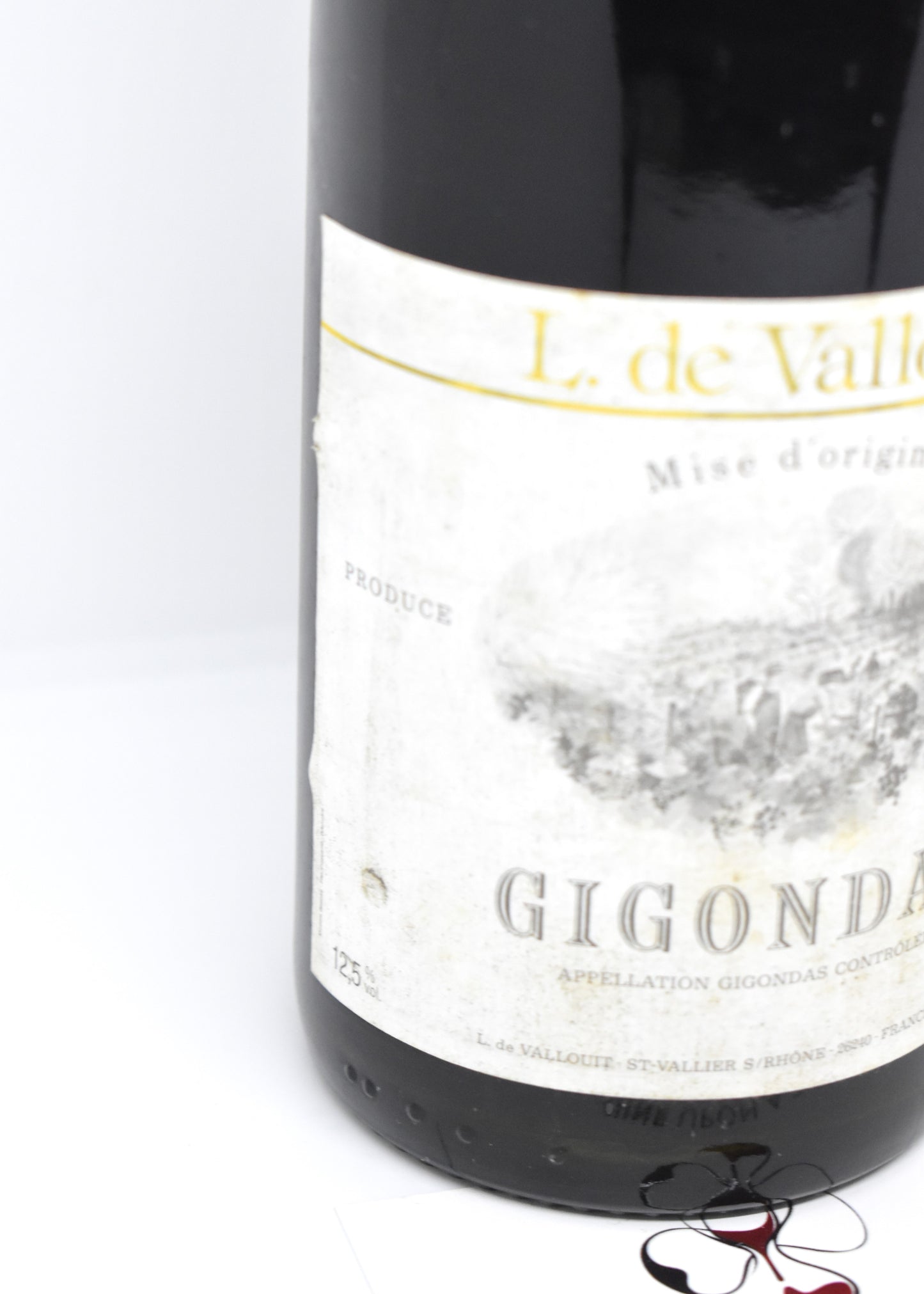 Commander Gigondas Domaine Vallouit millésime 1991