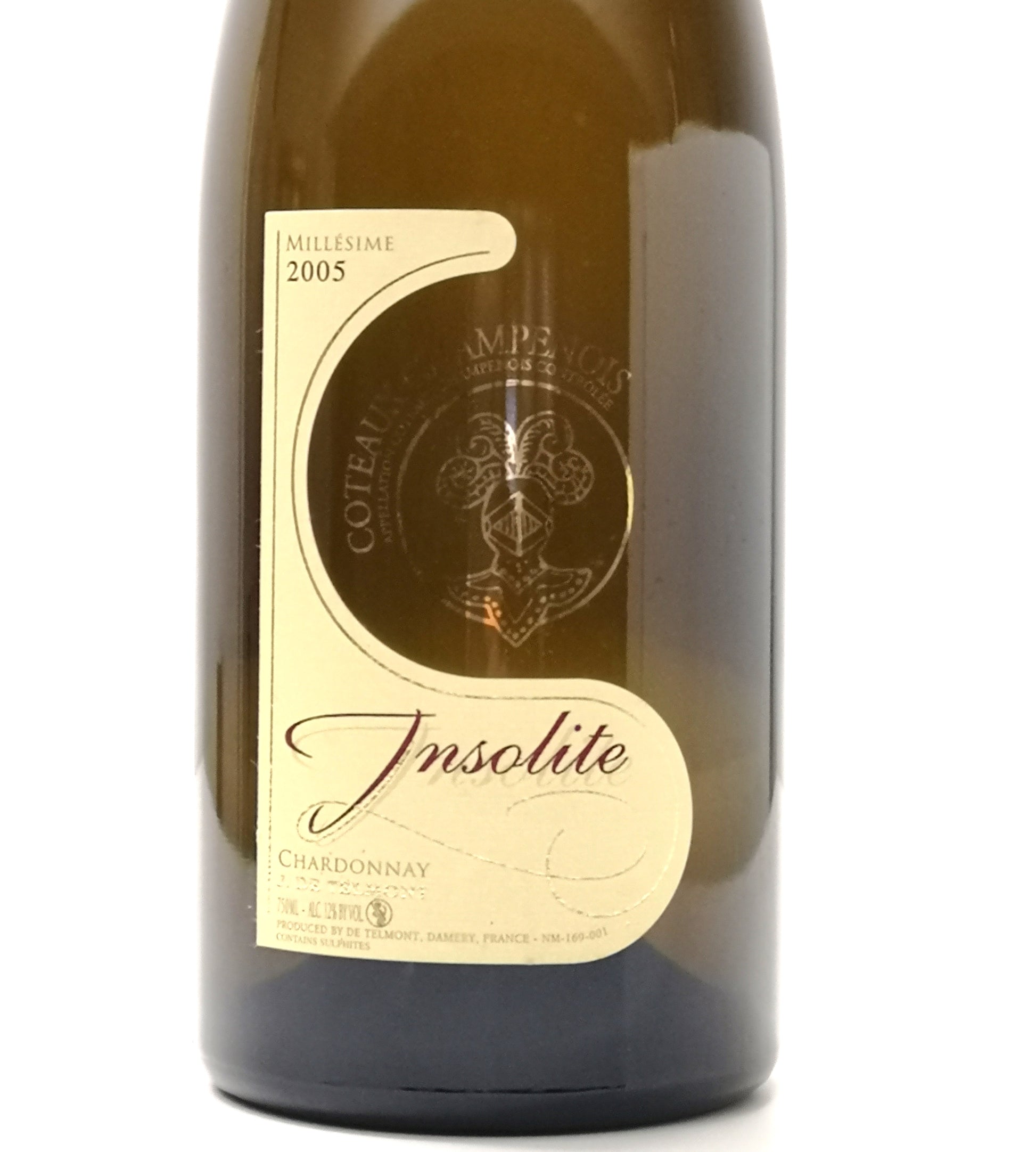 Vin Insolite Chardonnay 2005 rare - Champagne sans bulle Blanc