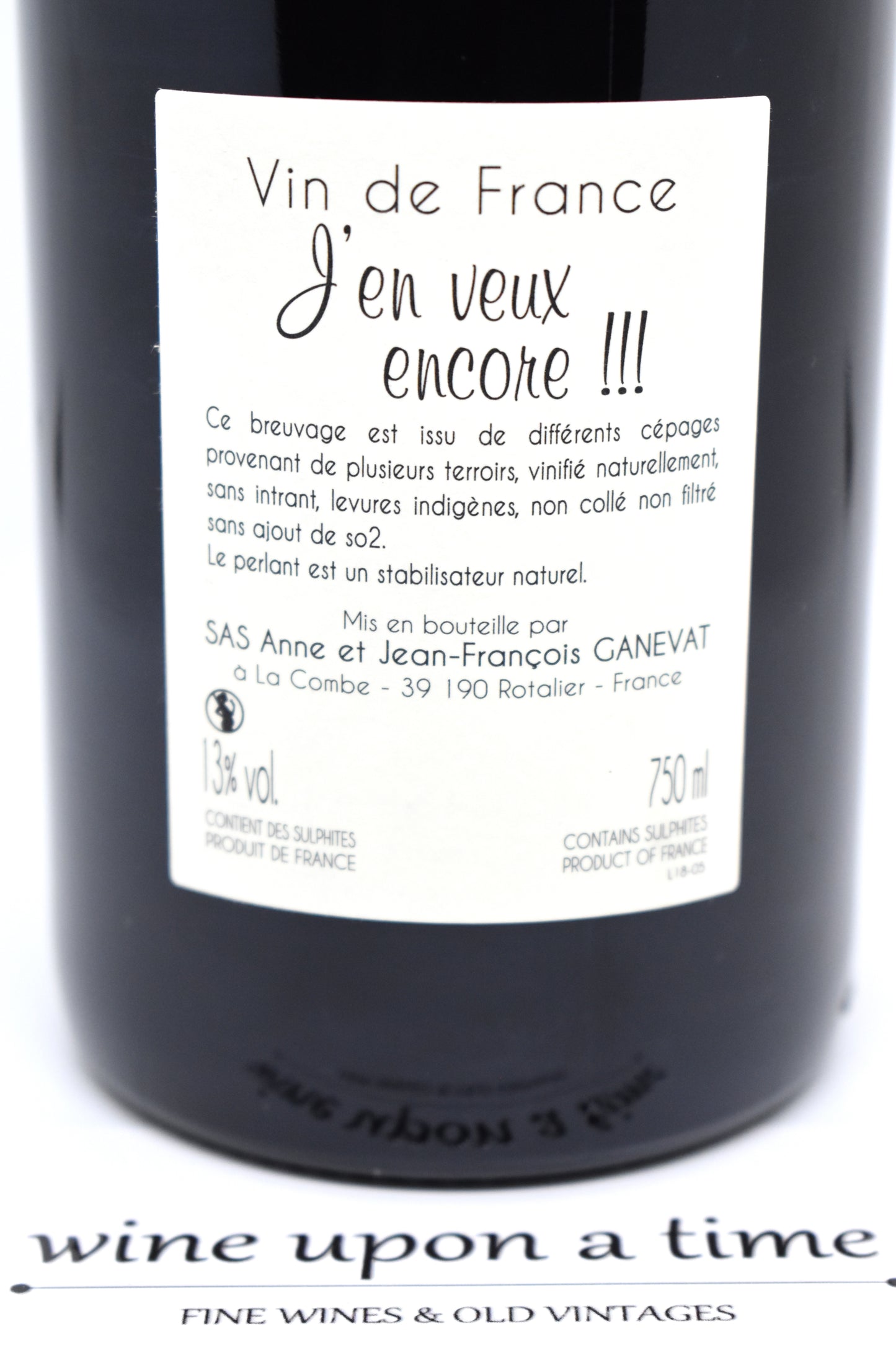 Ganevat 2018 J'en Veux encore, vin rouge du Jura Biologique au meilleur prix