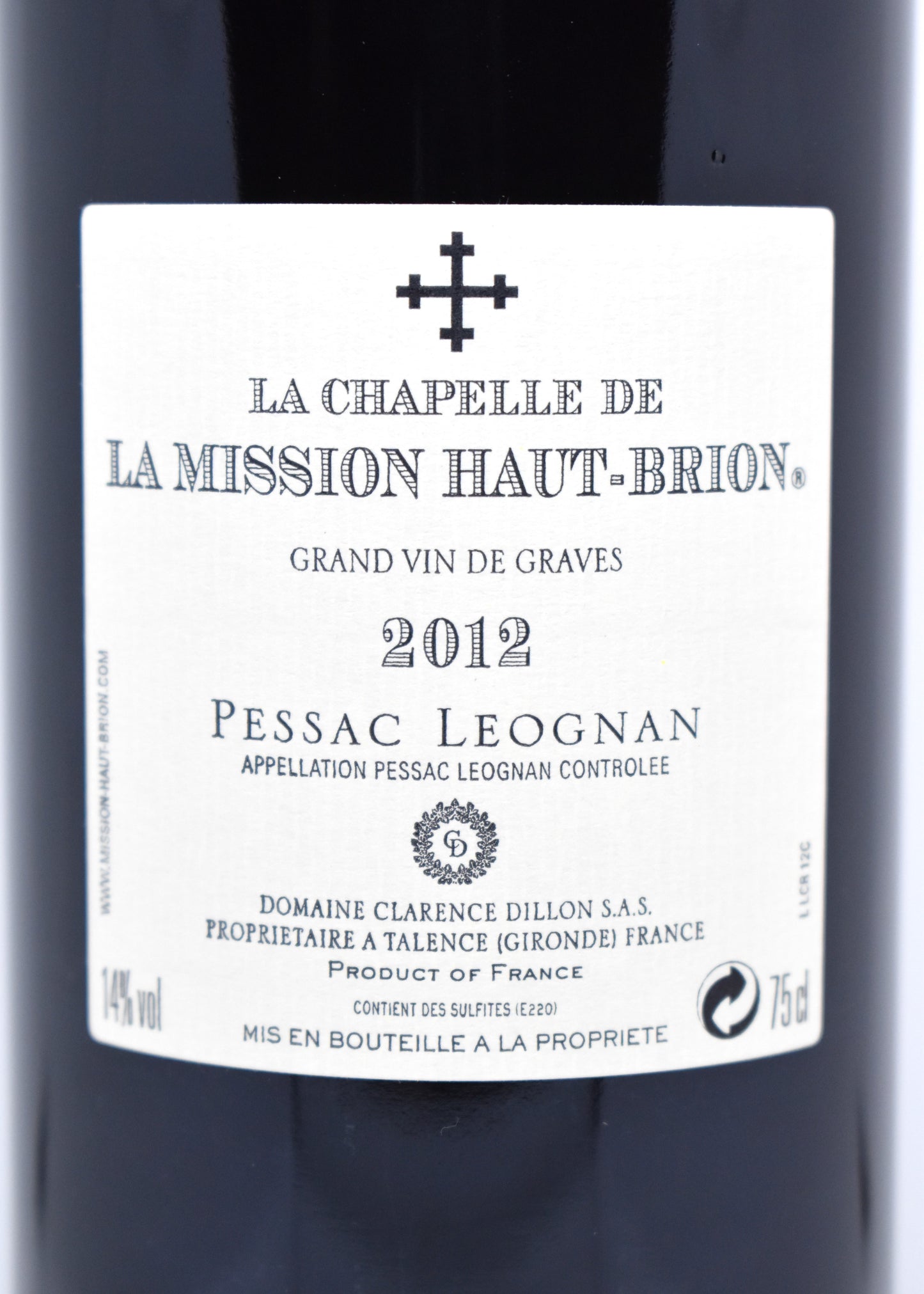 The Chapel of the Haut-Brion Mission 2012 - Pessac-Léognan