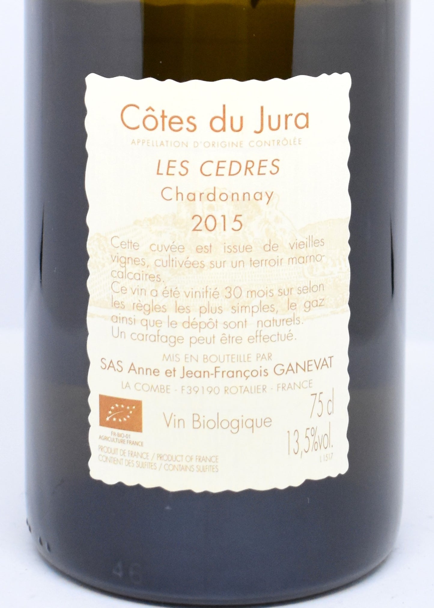 The Cedars 2015 Chardonnay Côtes du Jura - Jean-François Ganevat