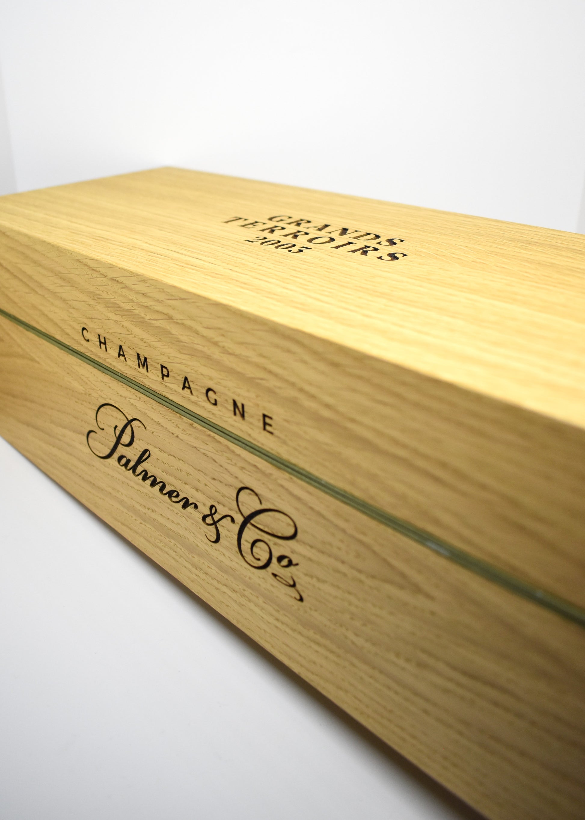 Coffret Bois Champagne Prestige - Grands Terroirs millésimé 2003