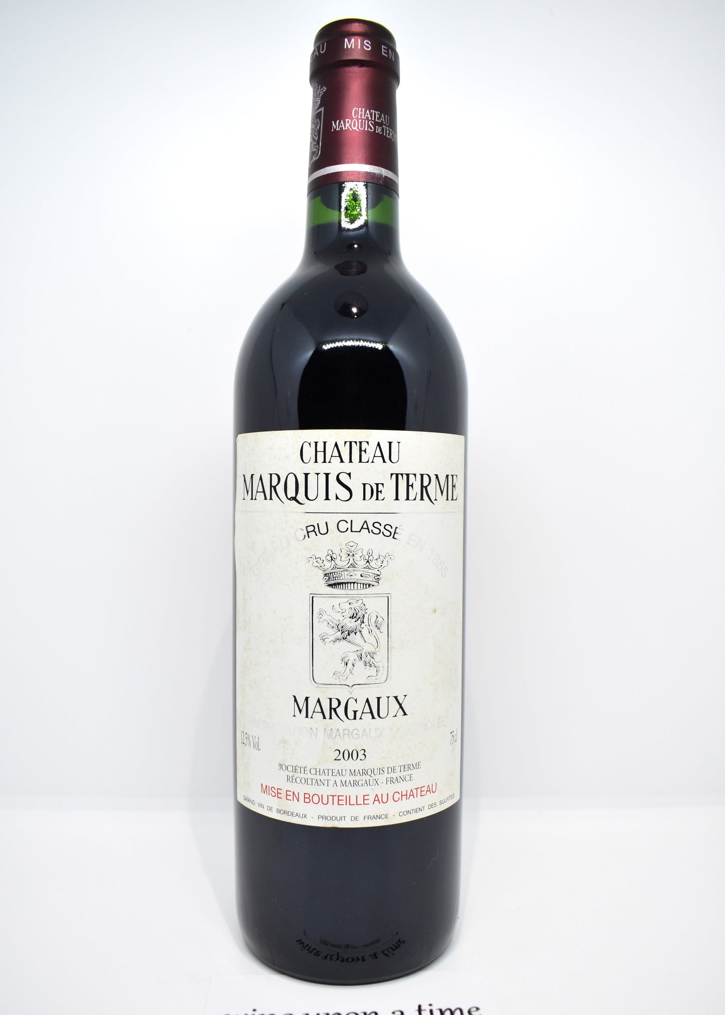Château Marquis de Terme 2003 – Margaux – Grand vin de Bordeaux